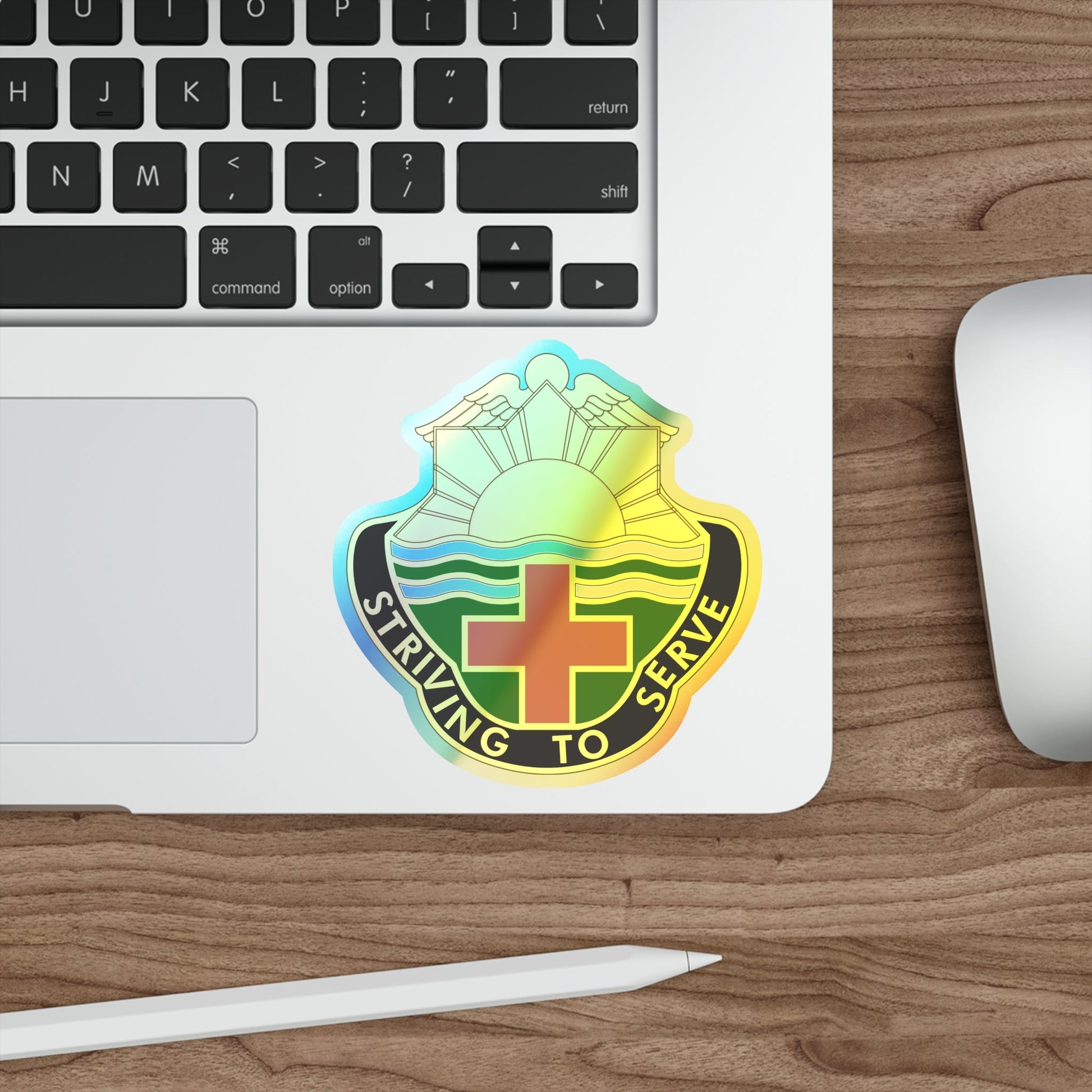 73 Field Hospital (U.S. Army) Holographic STICKER Die-Cut Vinyl Decal-The Sticker Space