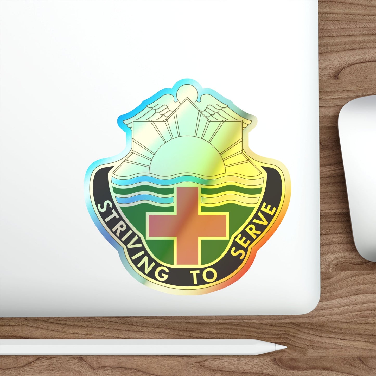 73 Field Hospital (U.S. Army) Holographic STICKER Die-Cut Vinyl Decal-The Sticker Space