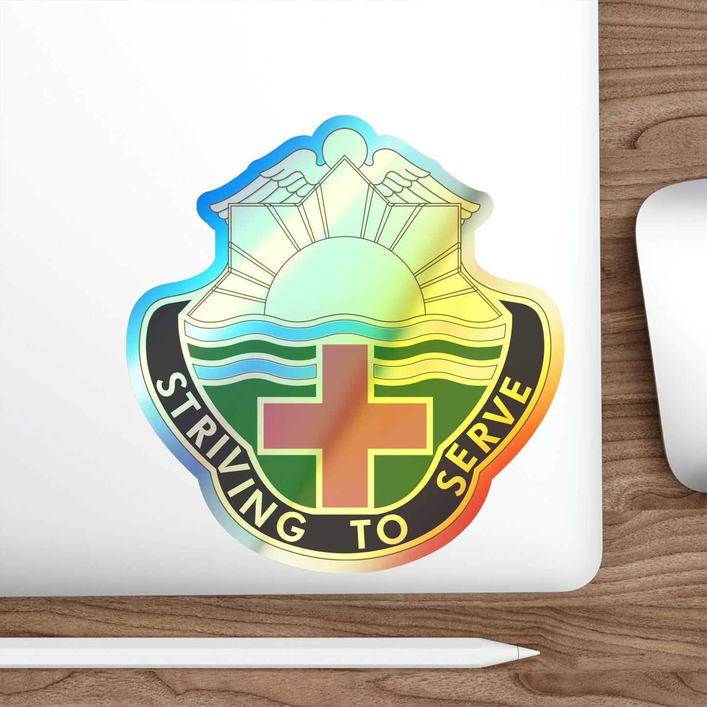 73 Field Hospital (U.S. Army) Holographic STICKER Die-Cut Vinyl Decal-The Sticker Space