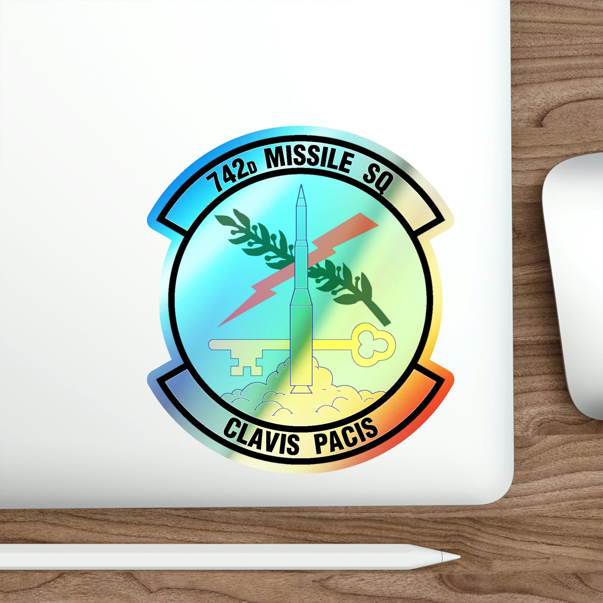 742 Missile Squadron AFGSC (U.S. Air Force) Holographic STICKER Die-Cut Vinyl Decal-The Sticker Space