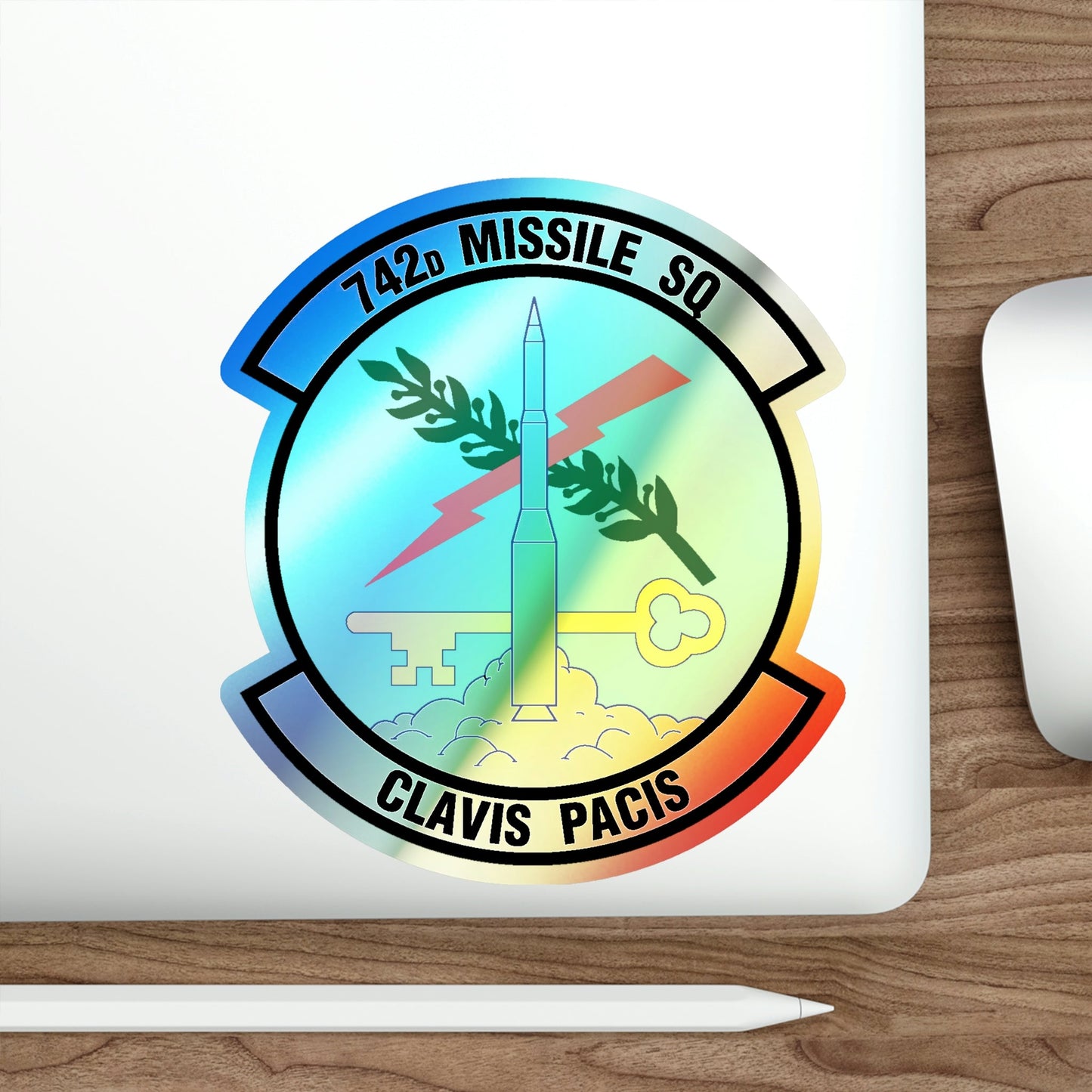 742 Missile Squadron AFGSC (U.S. Air Force) Holographic STICKER Die-Cut Vinyl Decal-The Sticker Space