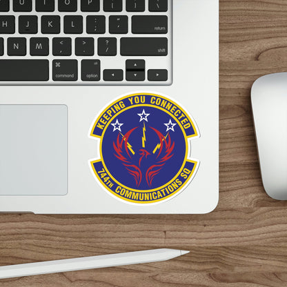 744th Communications Squadron (U.S. Air Force) STICKER Vinyl Die-Cut Decal-The Sticker Space