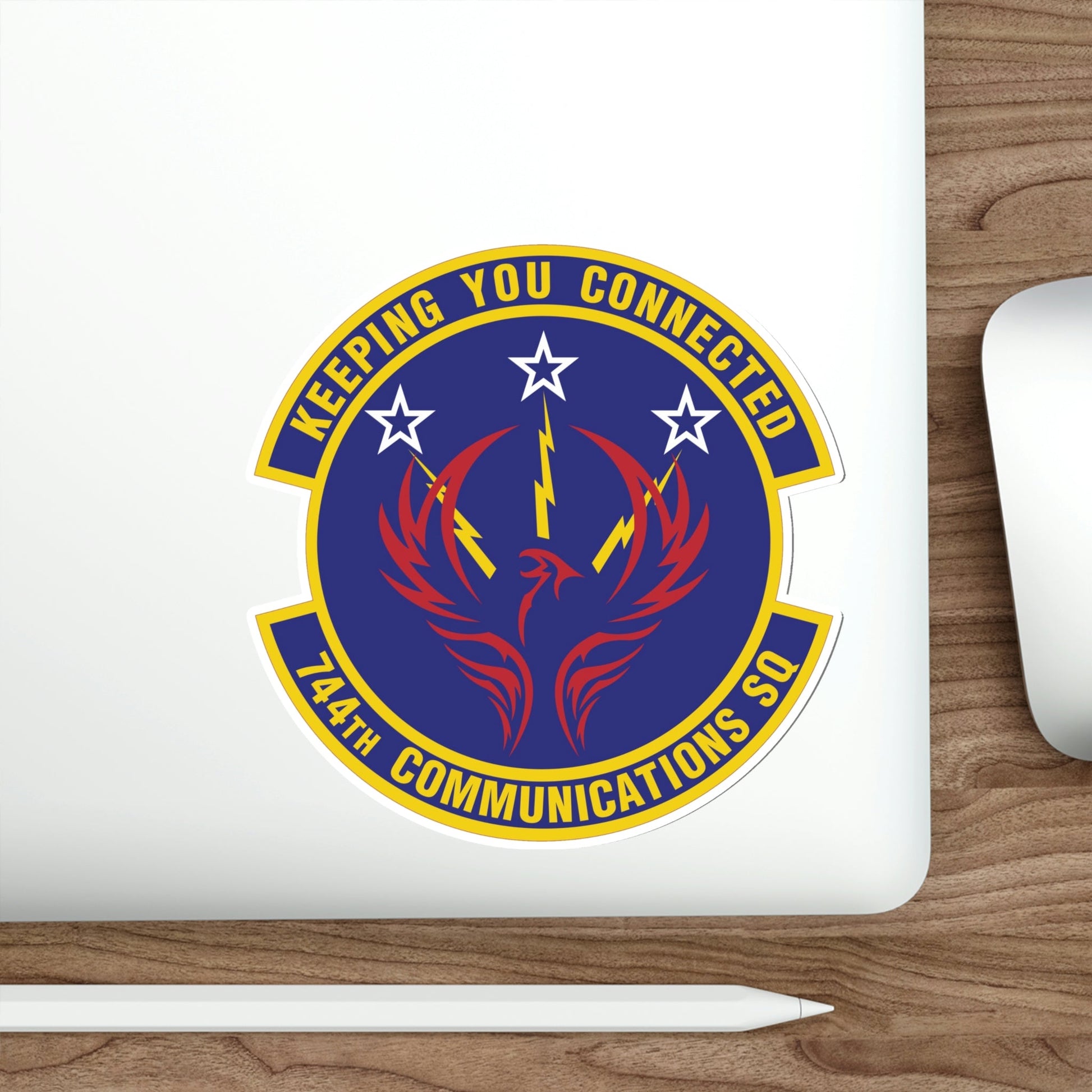 744th Communications Squadron (U.S. Air Force) STICKER Vinyl Die-Cut Decal-The Sticker Space