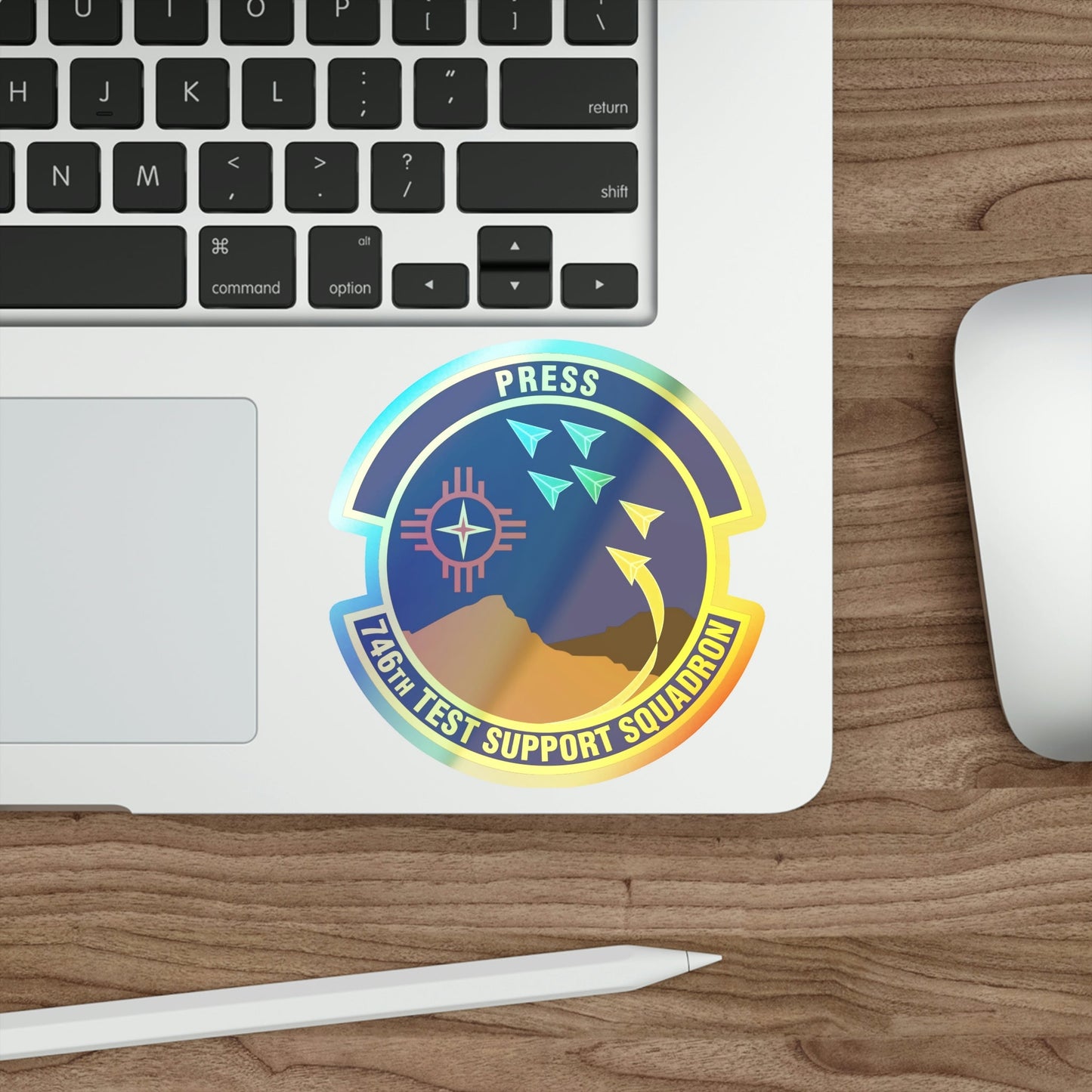 746th Test Support Squadron (U.S. Air Force) Holographic STICKER Die-Cut Vinyl Decal-The Sticker Space