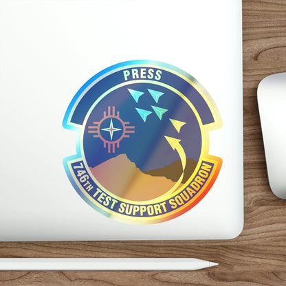 746th Test Support Squadron (U.S. Air Force) Holographic STICKER Die-Cut Vinyl Decal-The Sticker Space
