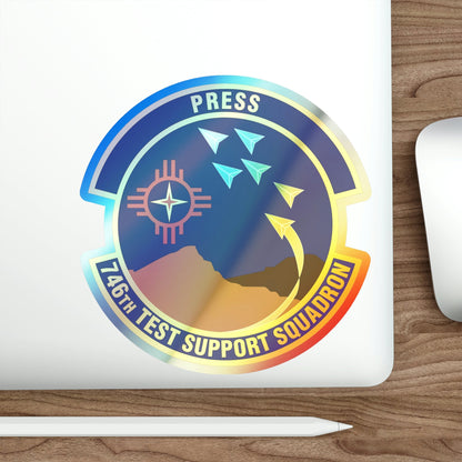 746th Test Support Squadron (U.S. Air Force) Holographic STICKER Die-Cut Vinyl Decal-The Sticker Space