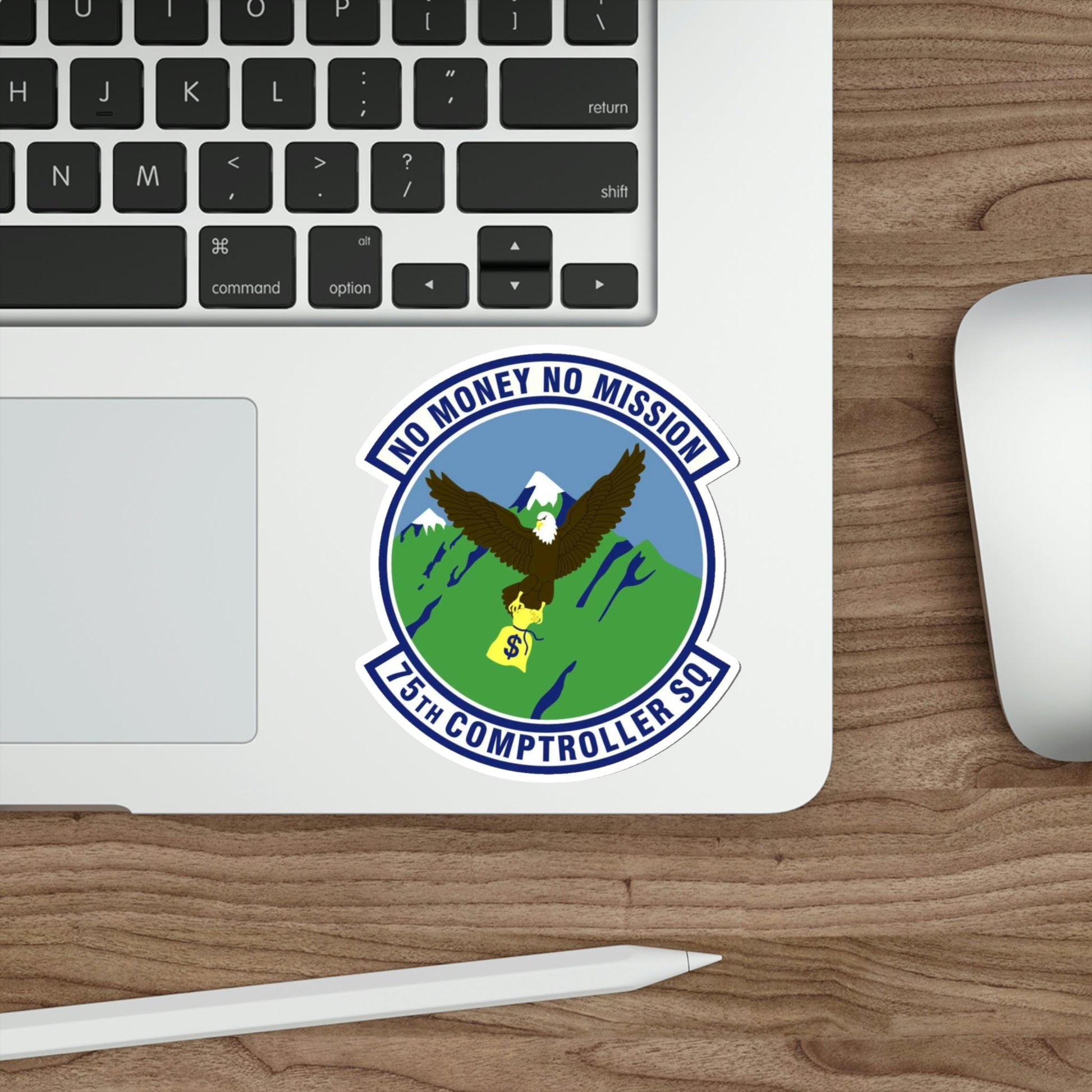 75th Comptroller Squadron (U.S. Air Force) STICKER Vinyl Die-Cut Decal-The Sticker Space