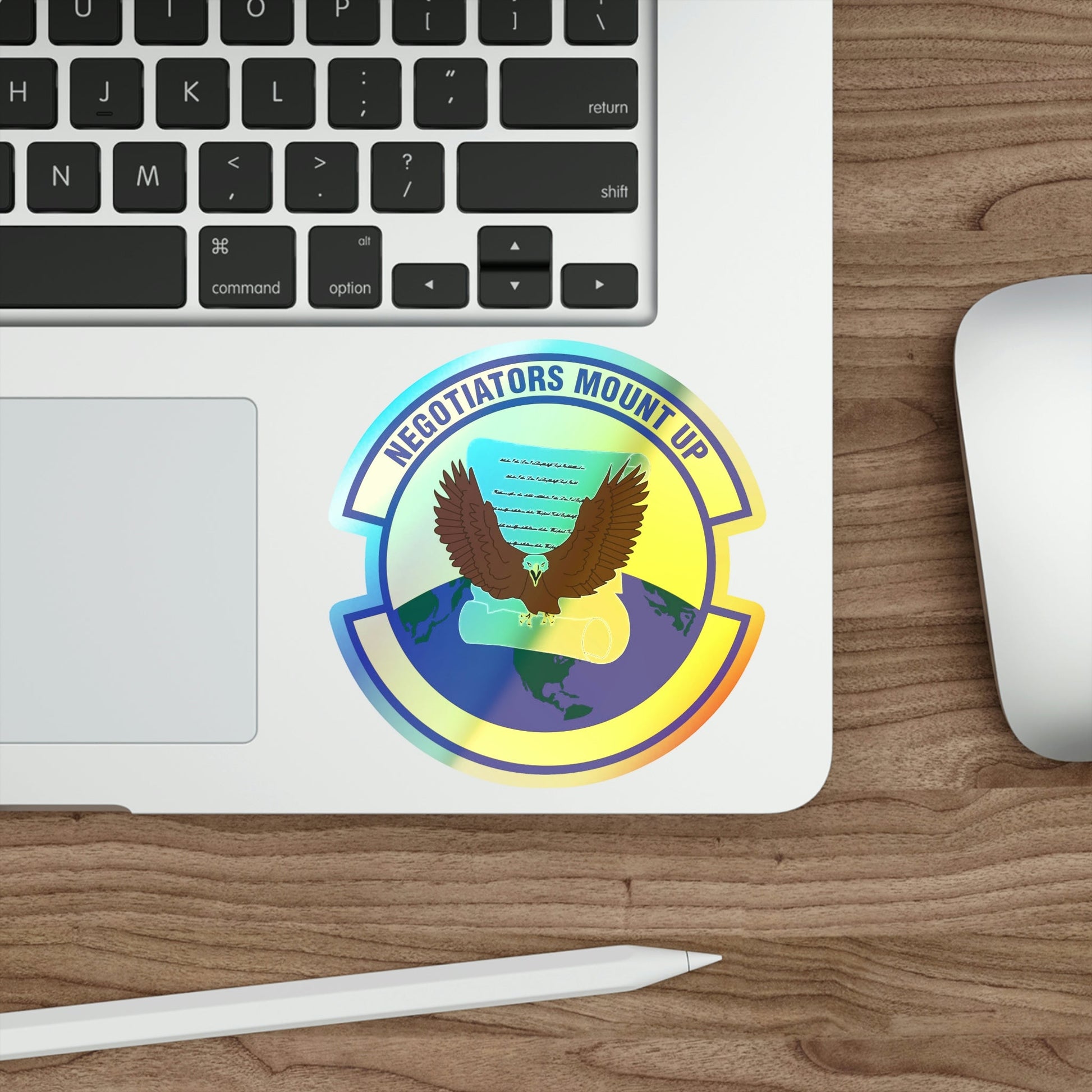 766 Enterprise Sourcing Squadron AFMC (U.S. Air Force) Holographic STICKER Die-Cut Vinyl Decal-The Sticker Space