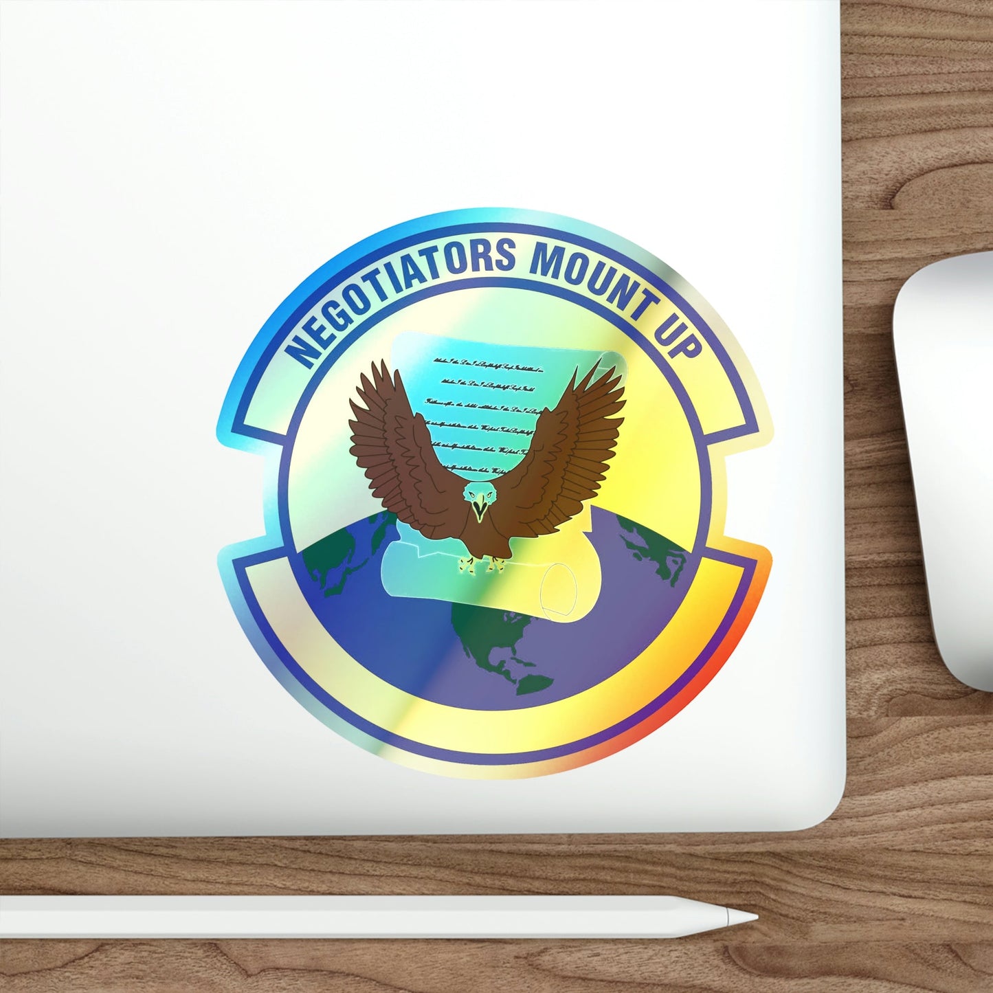 766 Enterprise Sourcing Squadron AFMC (U.S. Air Force) Holographic STICKER Die-Cut Vinyl Decal-The Sticker Space