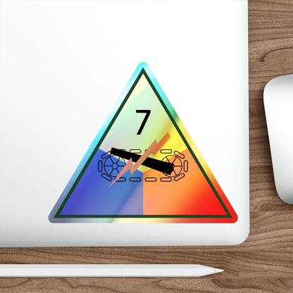 7th Armored Division (U.S. Army) Holographic STICKER Die-Cut Vinyl Decal-The Sticker Space