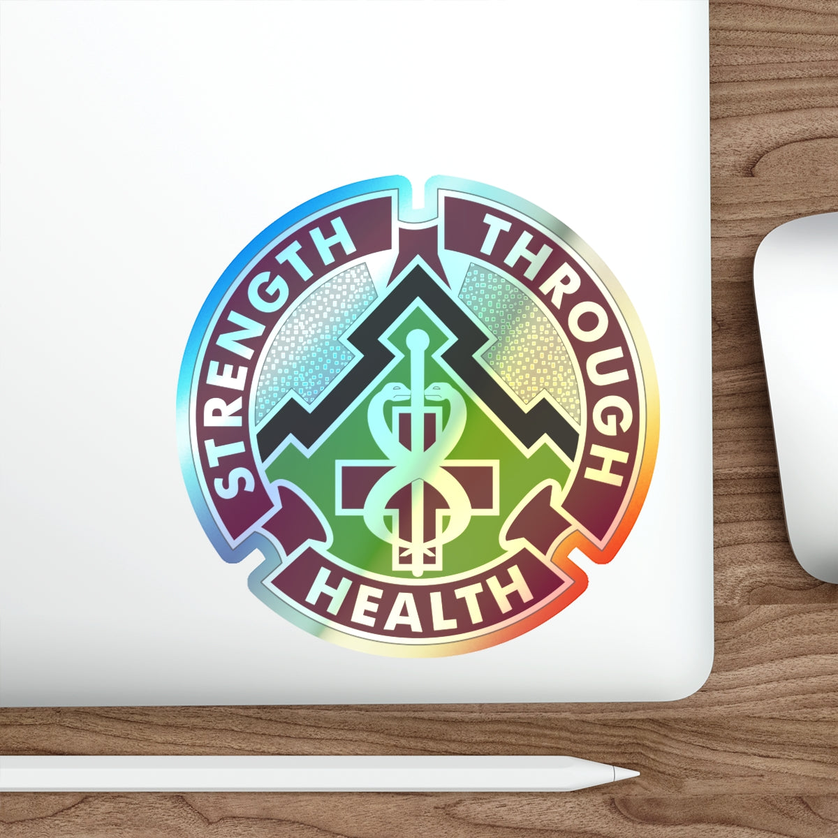 8 Medical Brigade v2 (U.S. Army) Holographic STICKER Die-Cut Vinyl Decal-The Sticker Space