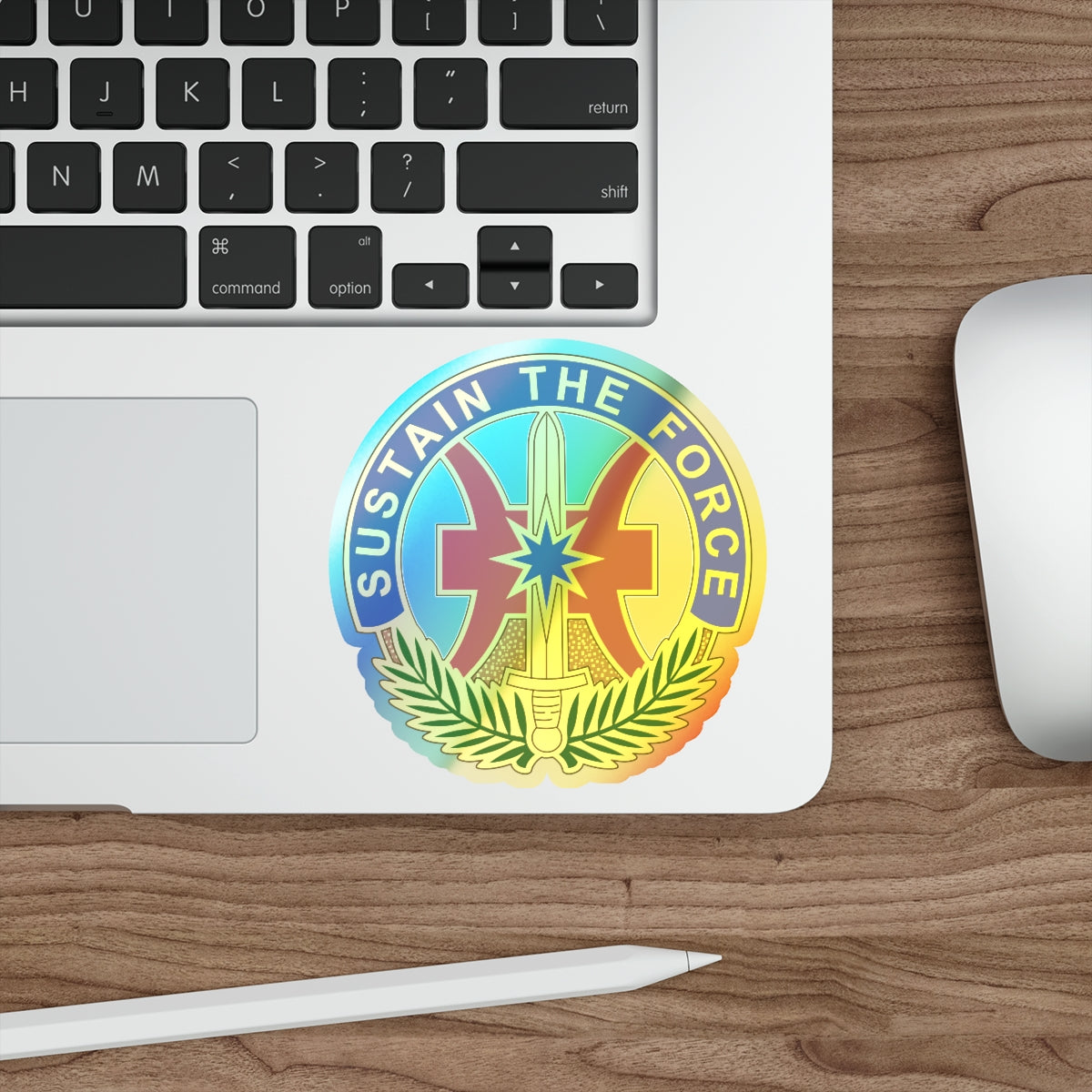 8 Sustainment Command v2 (U.S. Army) Holographic STICKER Die-Cut Vinyl Decal-The Sticker Space