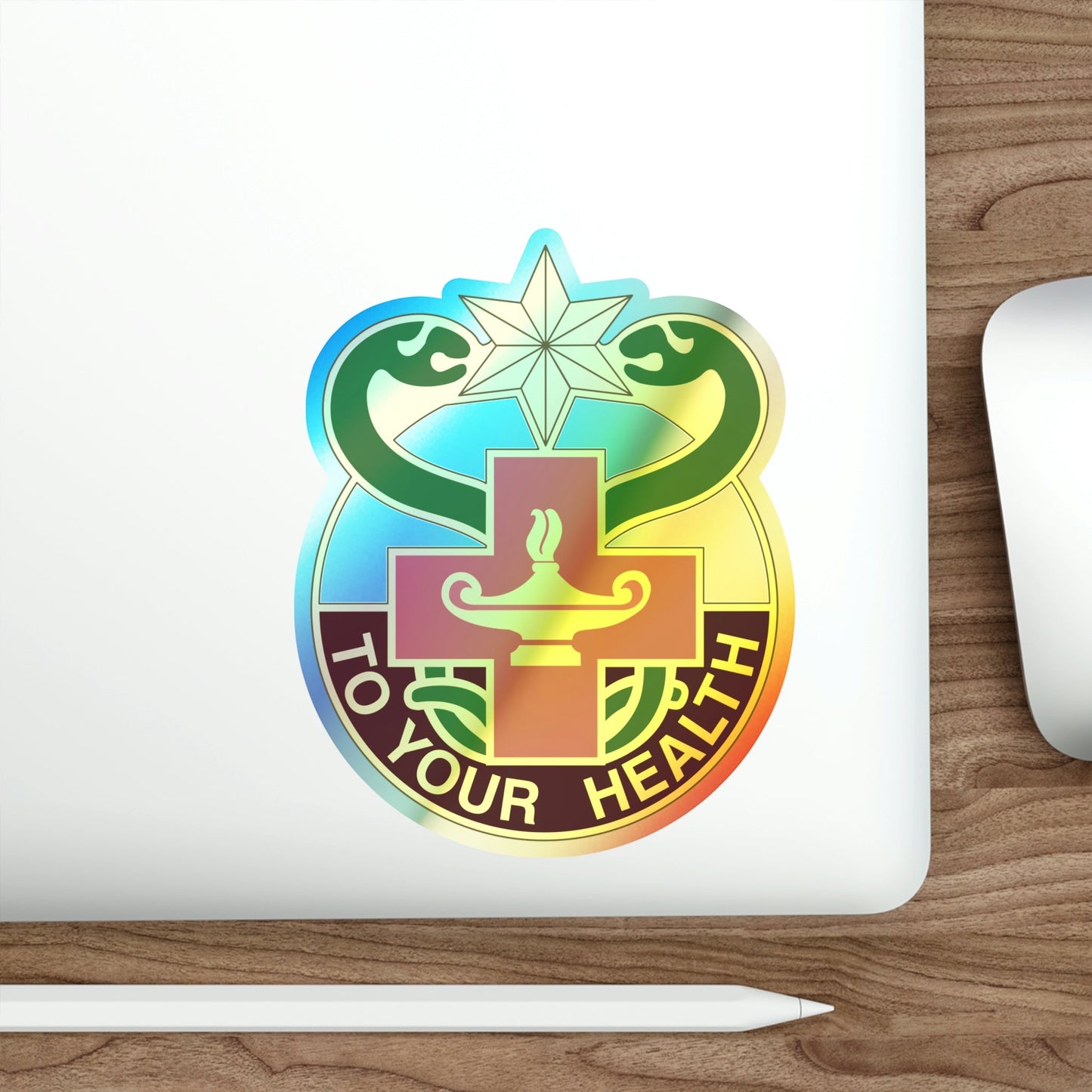 804 Medical Brigade 3 (U.S. Army) Holographic STICKER Die-Cut Vinyl Decal-The Sticker Space