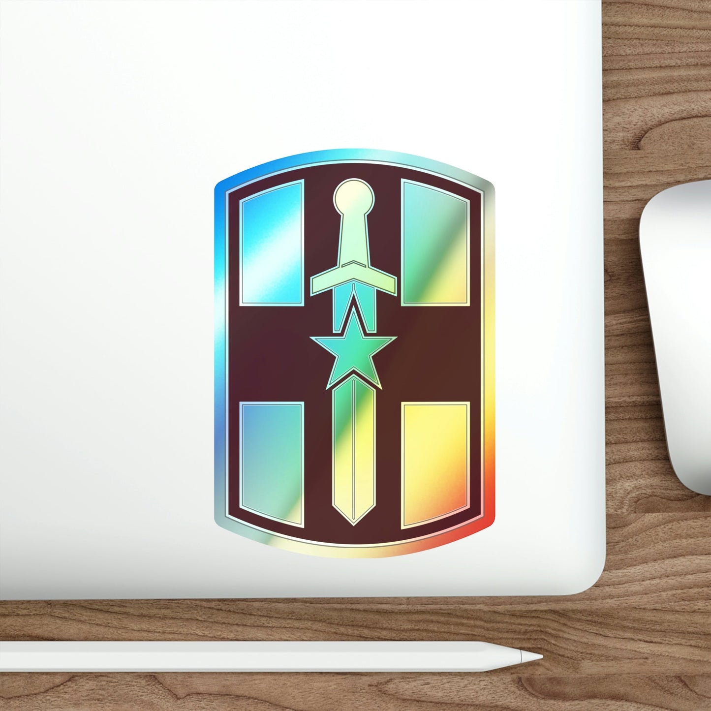 807 Medical Brigade 3 (U.S. Army) Holographic STICKER Die-Cut Vinyl Decal-The Sticker Space