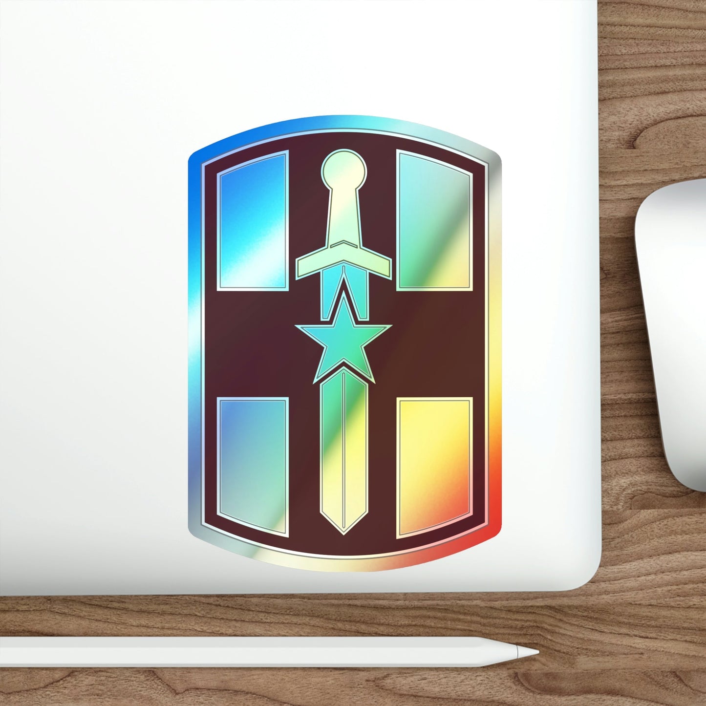 807 Medical Brigade 3 (U.S. Army) Holographic STICKER Die-Cut Vinyl Decal-The Sticker Space