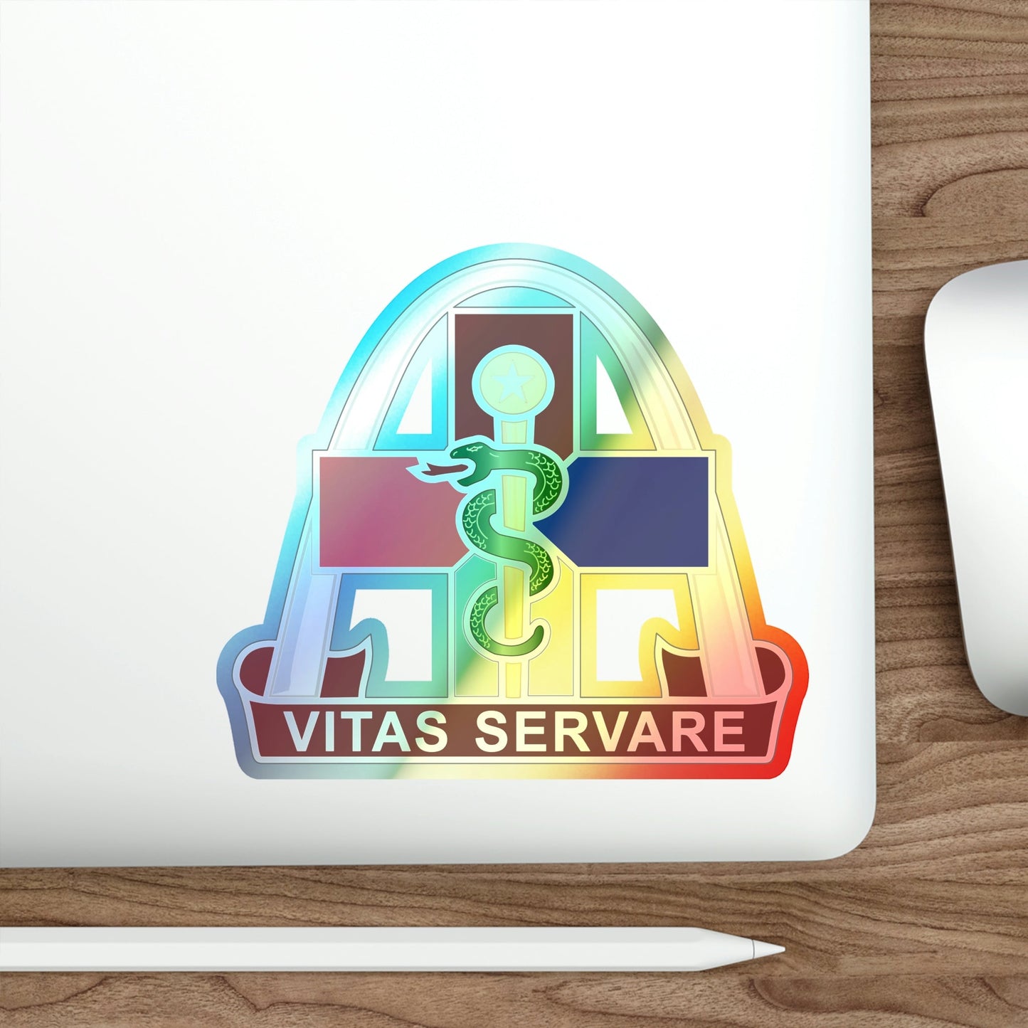 811th Hospital Center (U.S. Army) Holographic STICKER Die-Cut Vinyl Decal-The Sticker Space