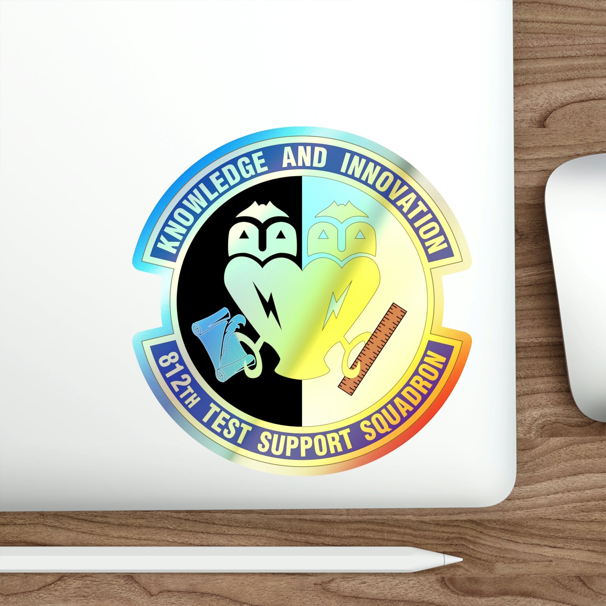 812 Test and Support Squadron AFMC (U.S. Air Force) Holographic STICKER Die-Cut Vinyl Decal-The Sticker Space