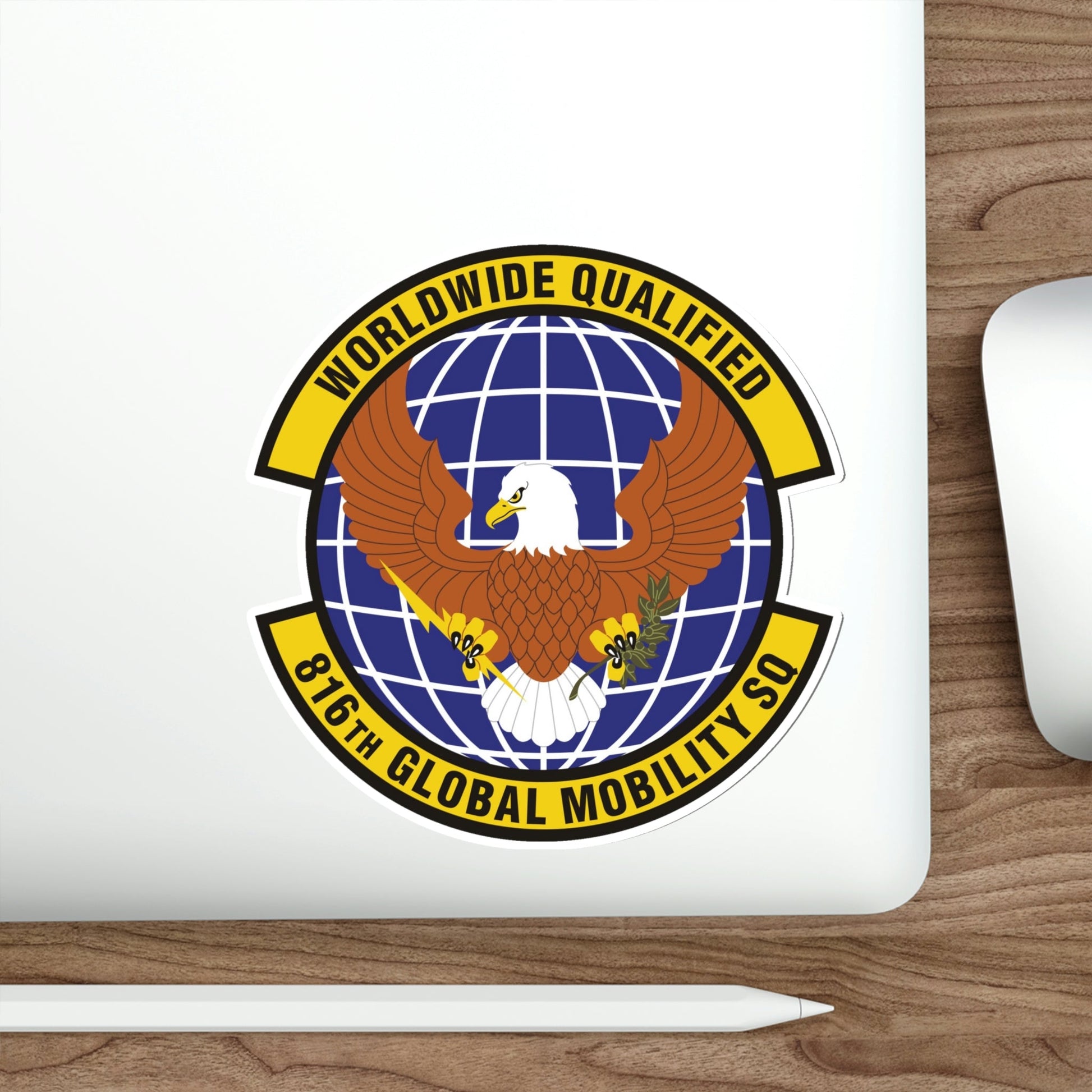 816th Global Mobility Squadron (U.S. Air Force) STICKER Vinyl Die-Cut Decal-The Sticker Space