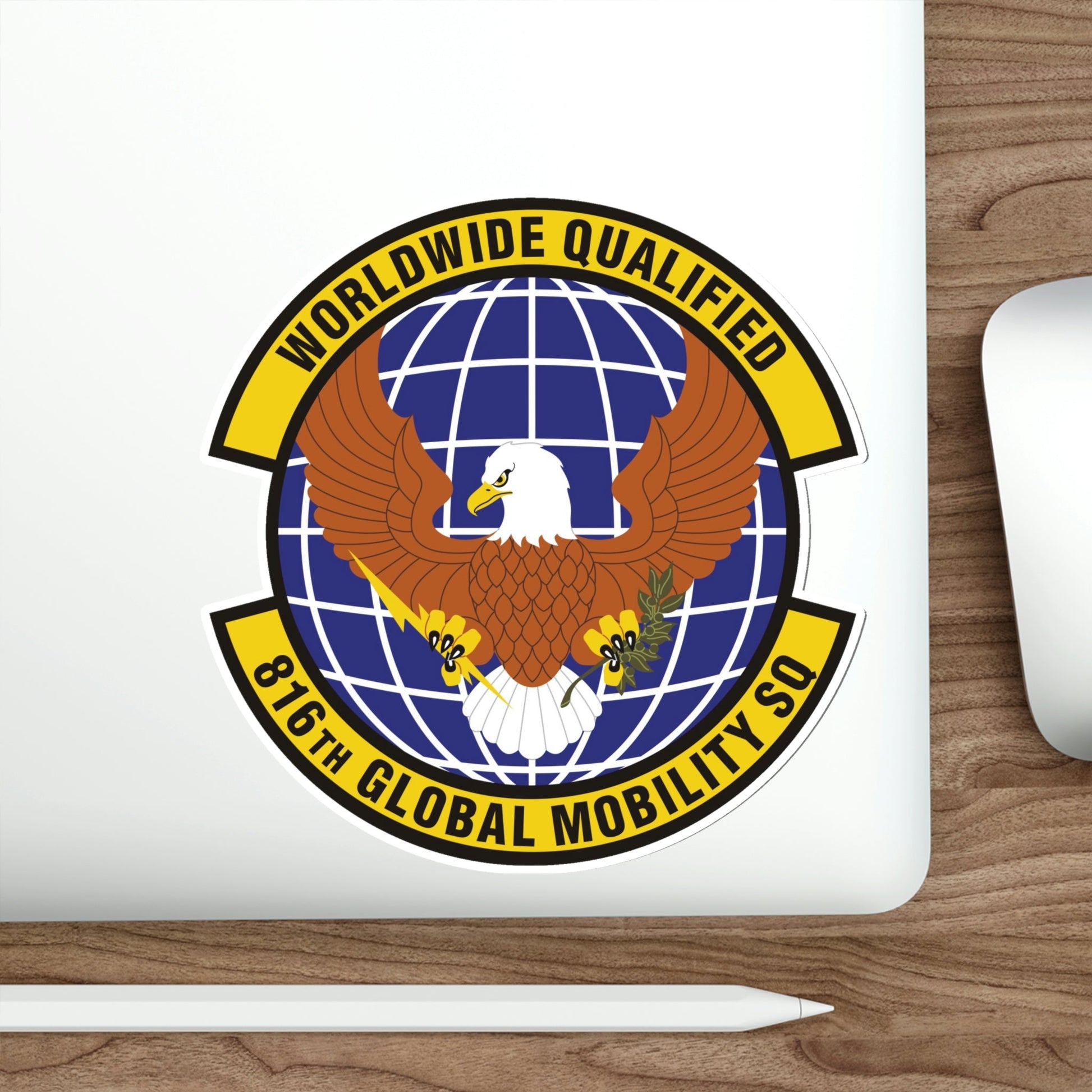 816th Global Mobility Squadron (U.S. Air Force) STICKER Vinyl Die-Cut Decal-The Sticker Space