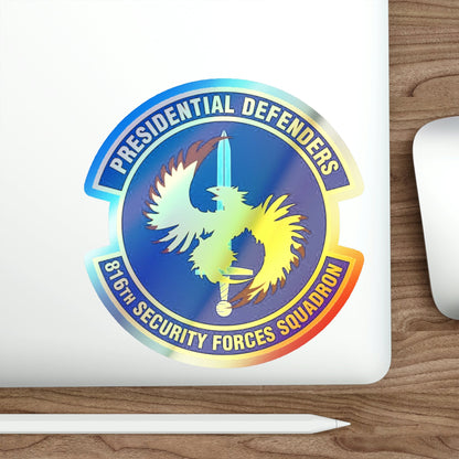 816th Security Forces Squadron (U.S. Air Force) Holographic STICKER Die-Cut Vinyl Decal-The Sticker Space