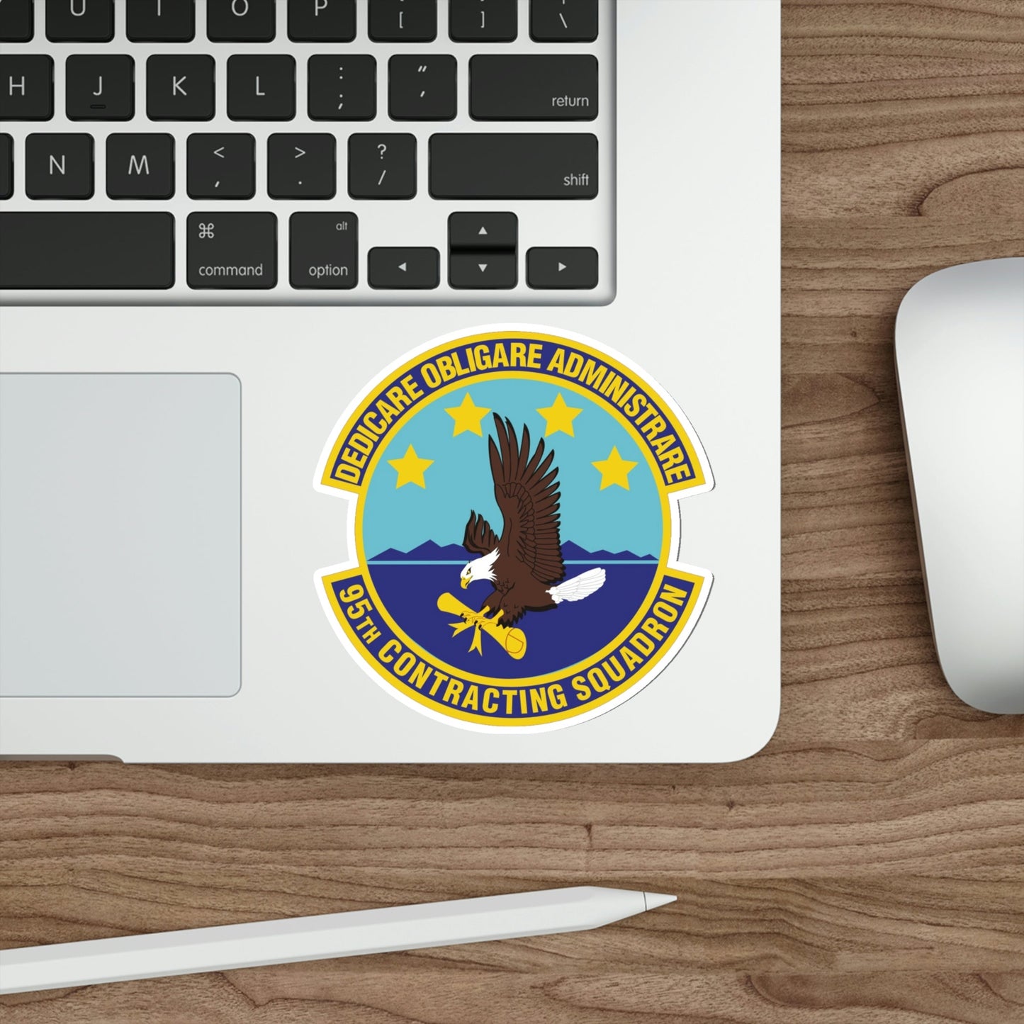 95th Contracting Squadron (U.S. Air Force) STICKER Vinyl Die-Cut Decal-The Sticker Space