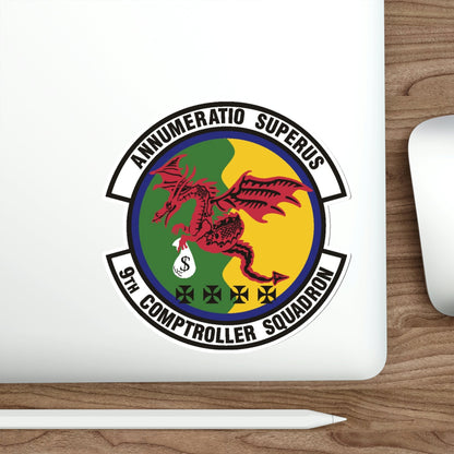 9th Comptroller Squadron (U.S. Air Force) STICKER Vinyl Die-Cut Decal-The Sticker Space
