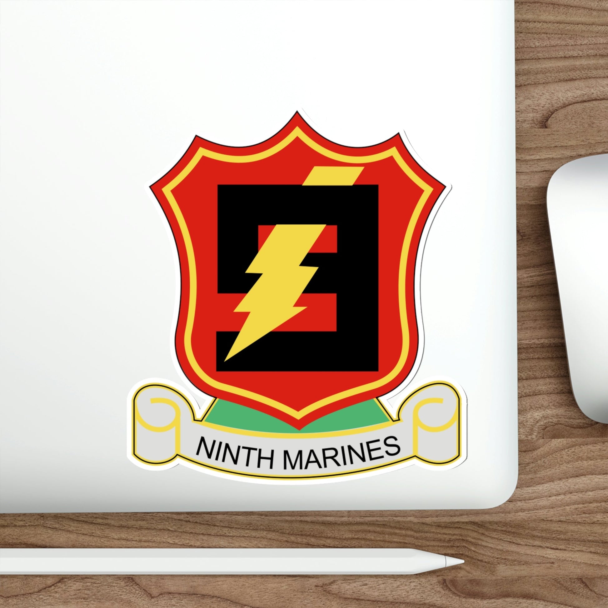 9THMARINES (USMC) STICKER Vinyl Die-Cut Decal-The Sticker Space