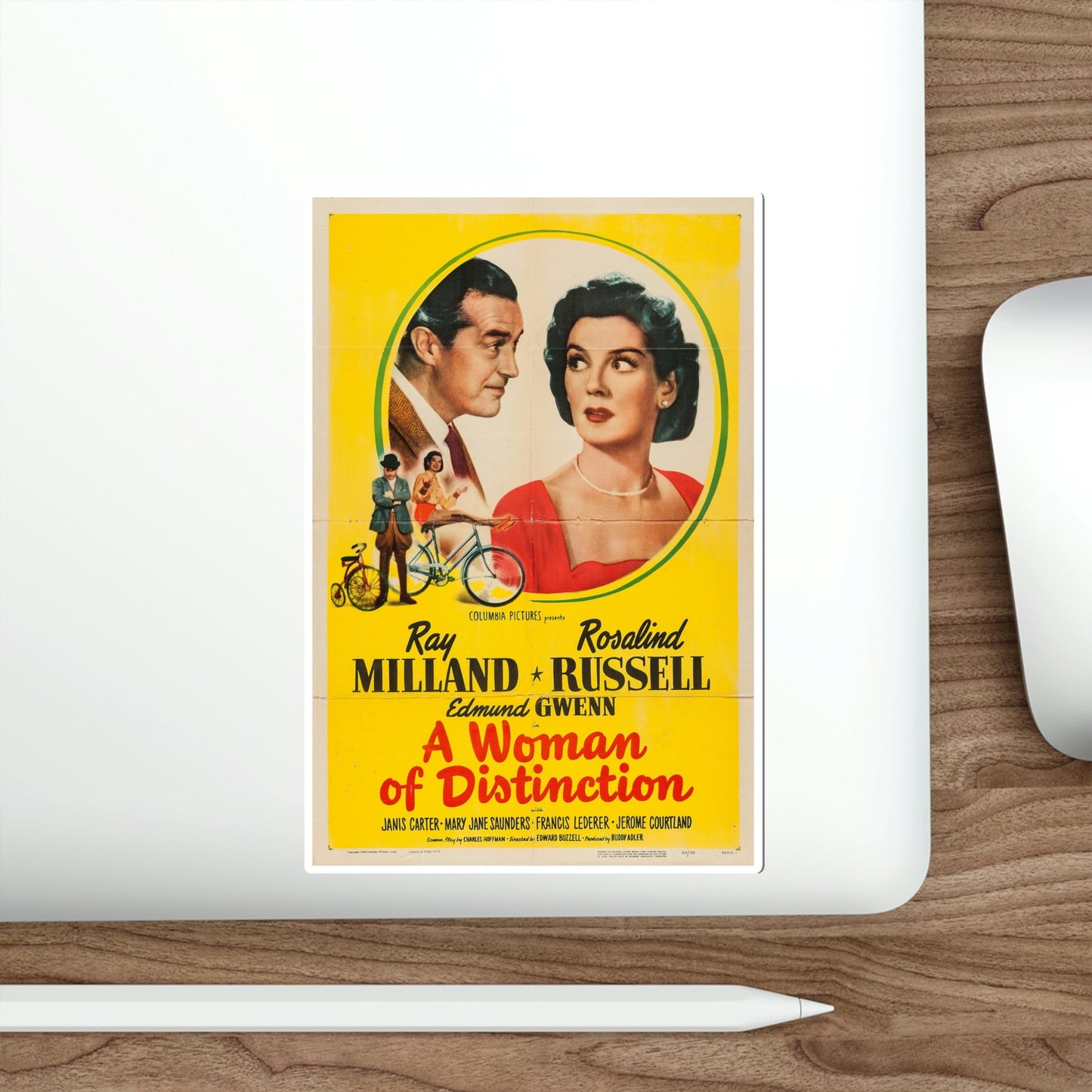 A Woman of Distinction 1950 Movie Poster STICKER Vinyl Die-Cut Decal-The Sticker Space