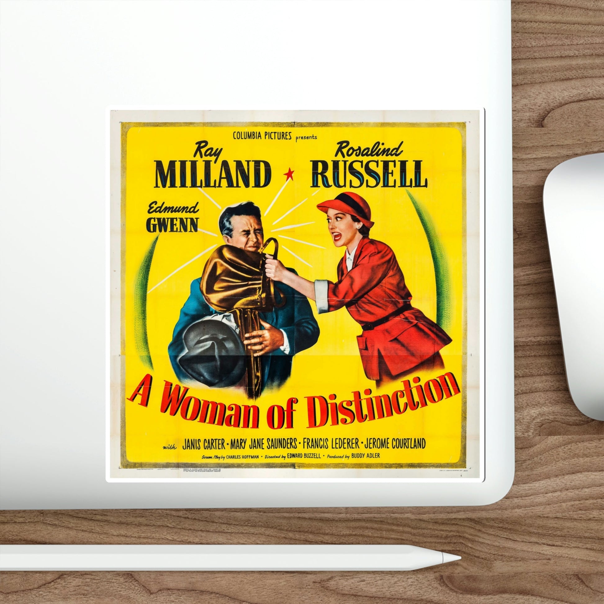 A Woman of Distinction 1950 v2 Movie Poster STICKER Vinyl Die-Cut Decal-The Sticker Space