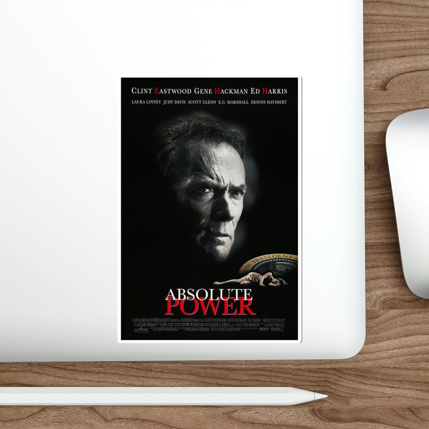 Absolute Power 1997 Movie Poster STICKER Vinyl Die-Cut Decal-The Sticker Space