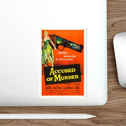 Accused of Murder 1956 Movie Poster STICKER Vinyl Die-Cut Decal-The Sticker Space