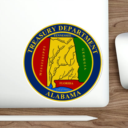 Alabama Treasury Department STICKER Vinyl Die-Cut Decal-The Sticker Space