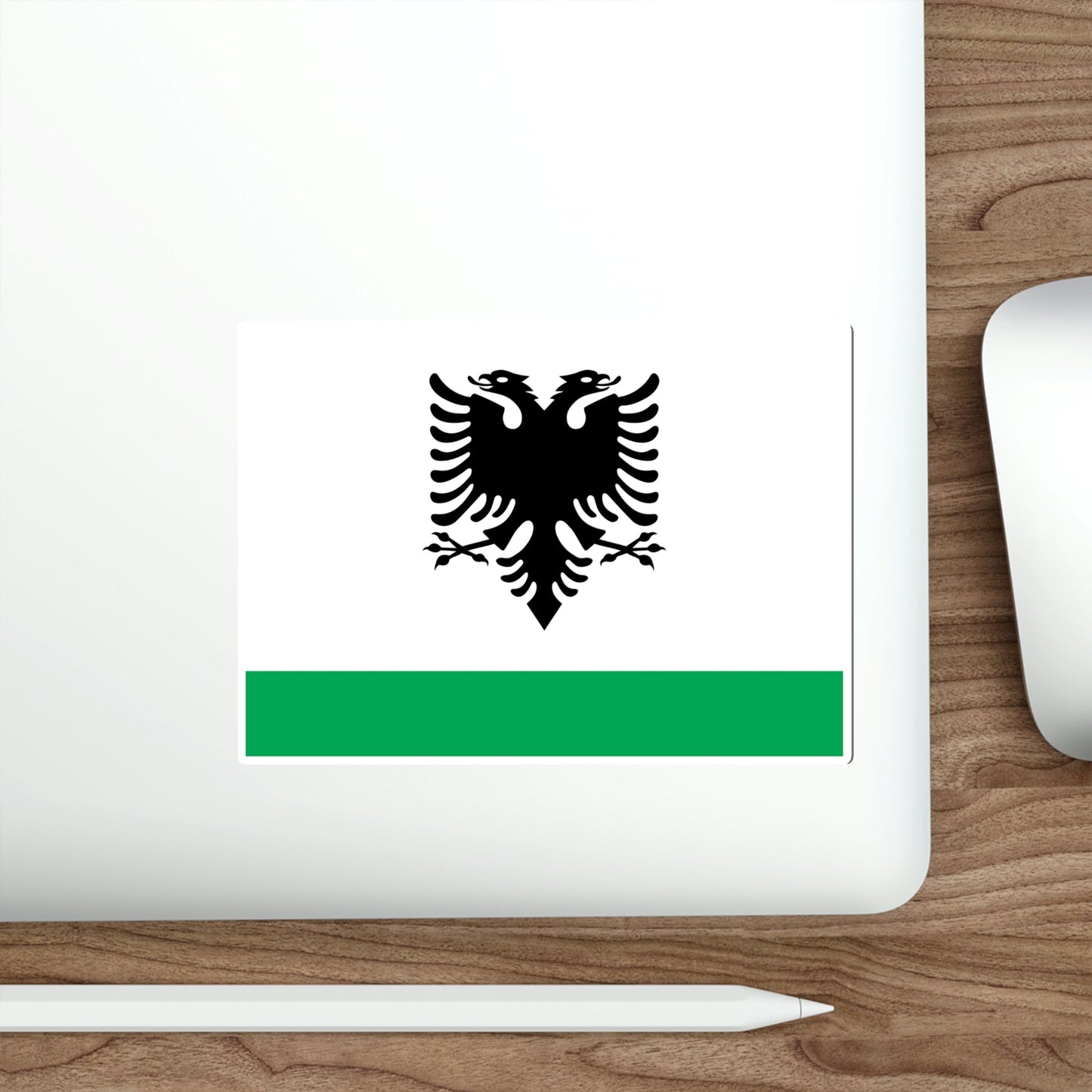 Albanian Coast Guard Ensign STICKER Vinyl Die-Cut Decal-The Sticker Space