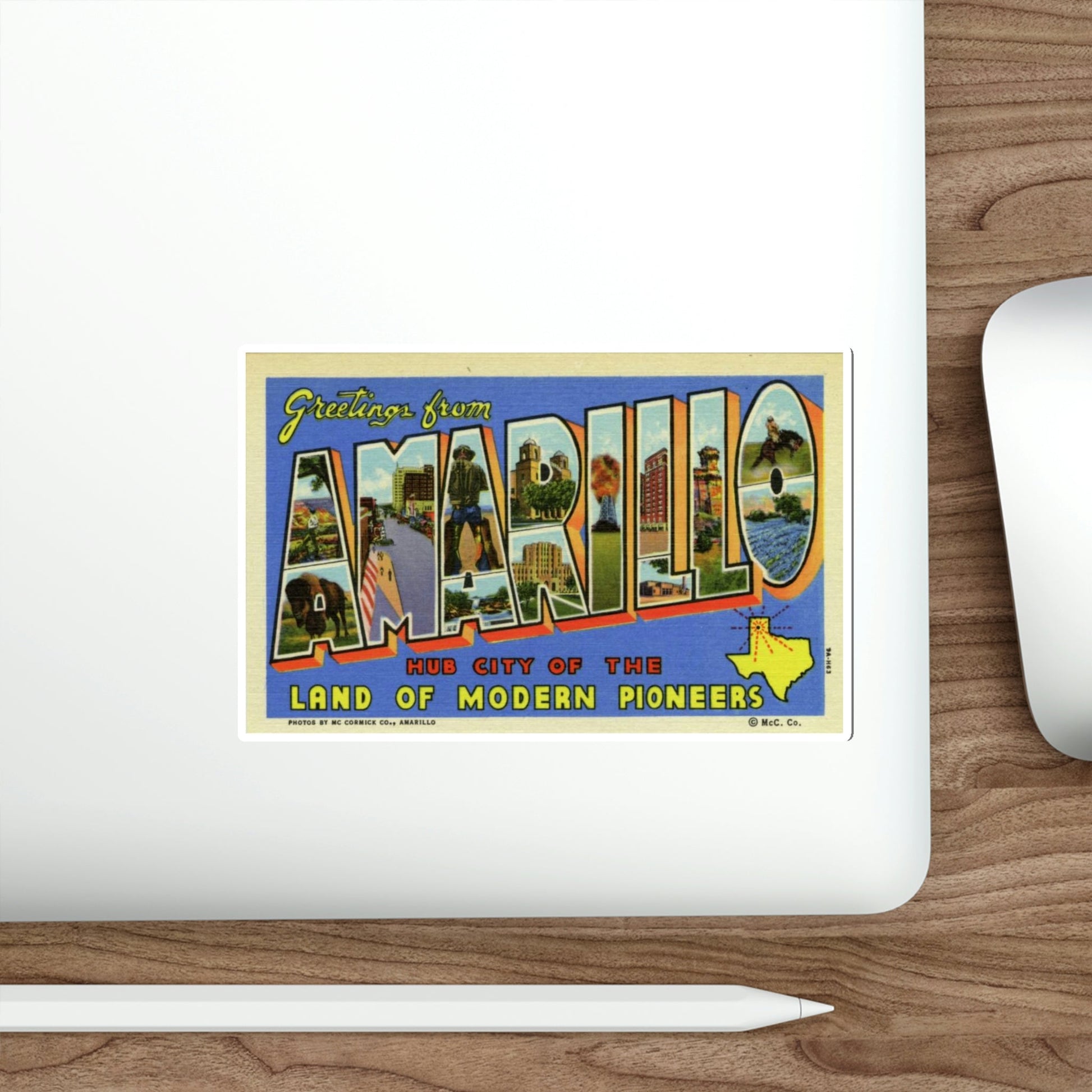 Amarillo TX (Greeting Cards) STICKER Vinyl Die-Cut Decal-The Sticker Space