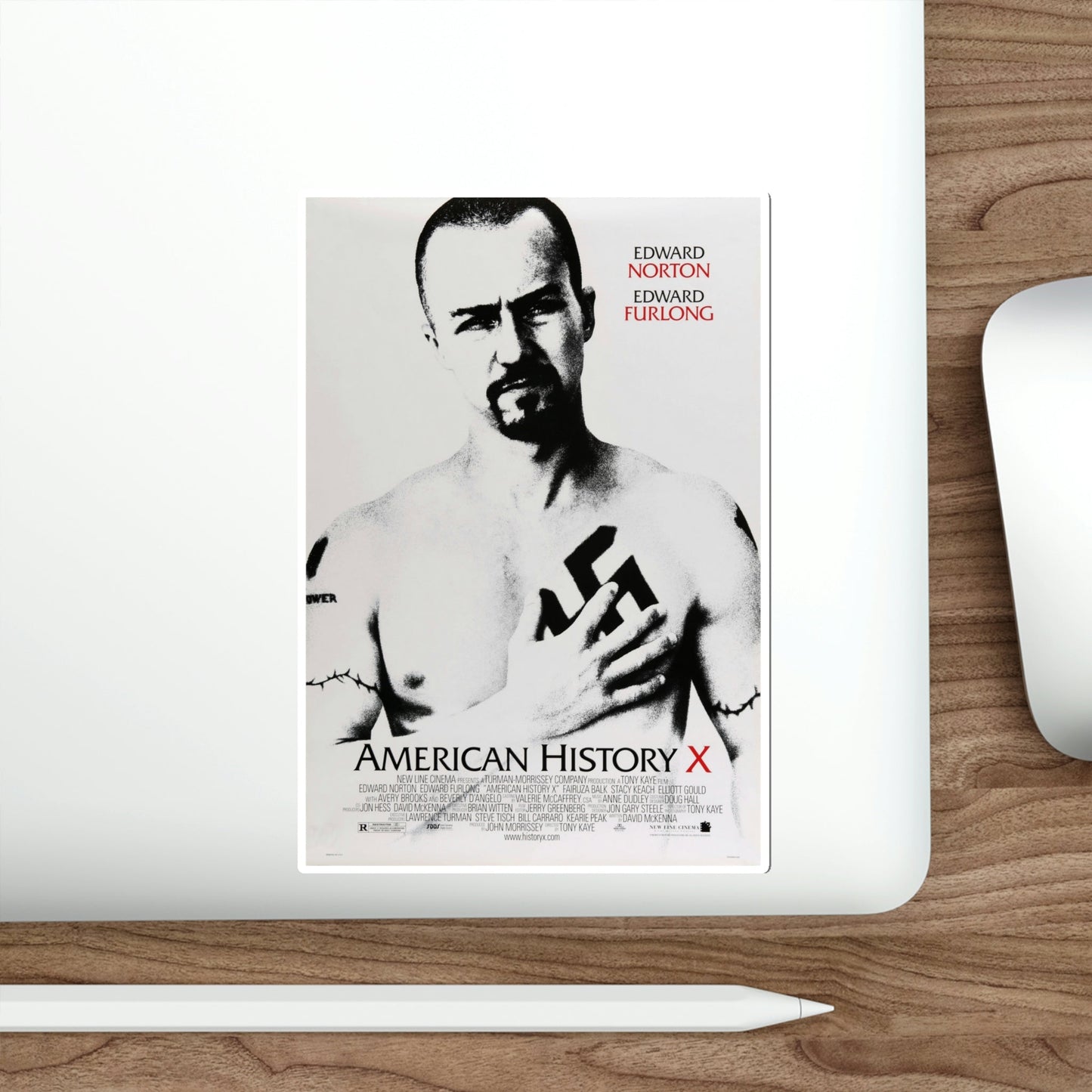 American History X 1998 Movie Poster STICKER Vinyl Die-Cut Decal-The Sticker Space