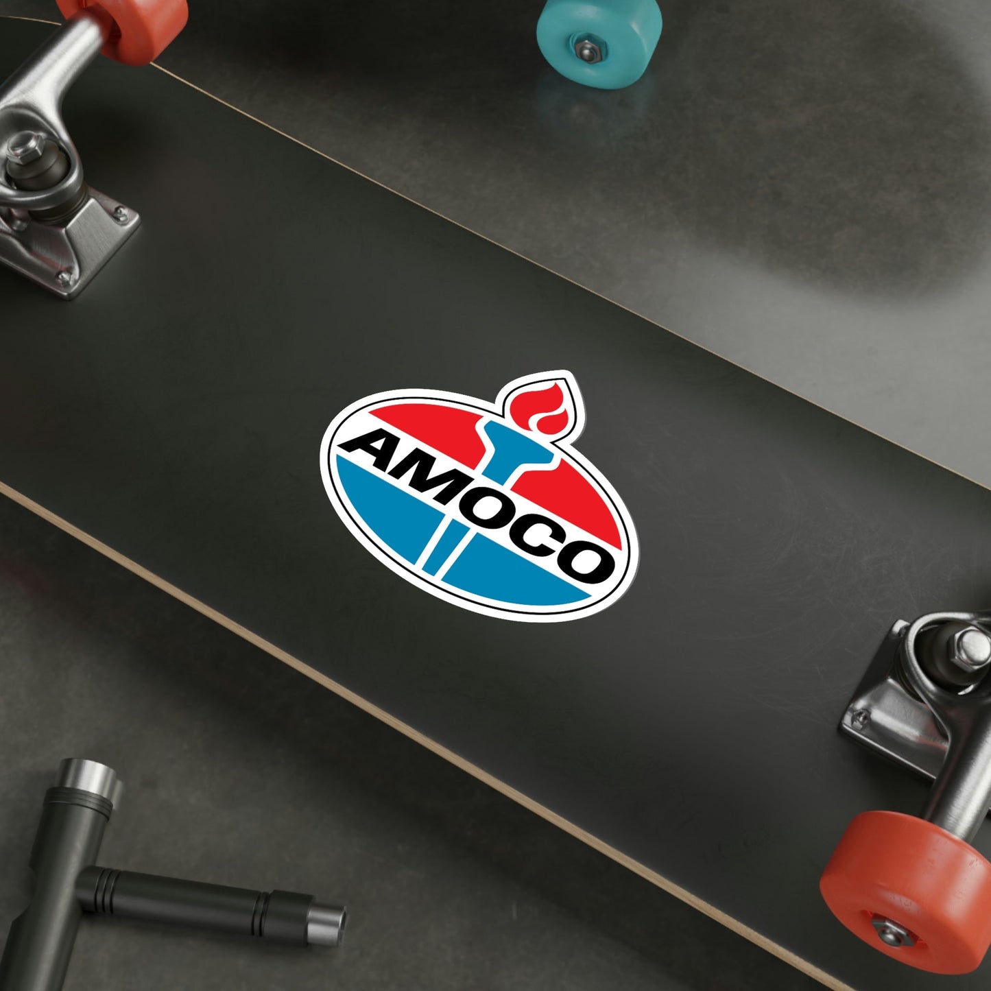 Amoco Gas Station Logo STICKER Vinyl Die-Cut Decal-The Sticker Space