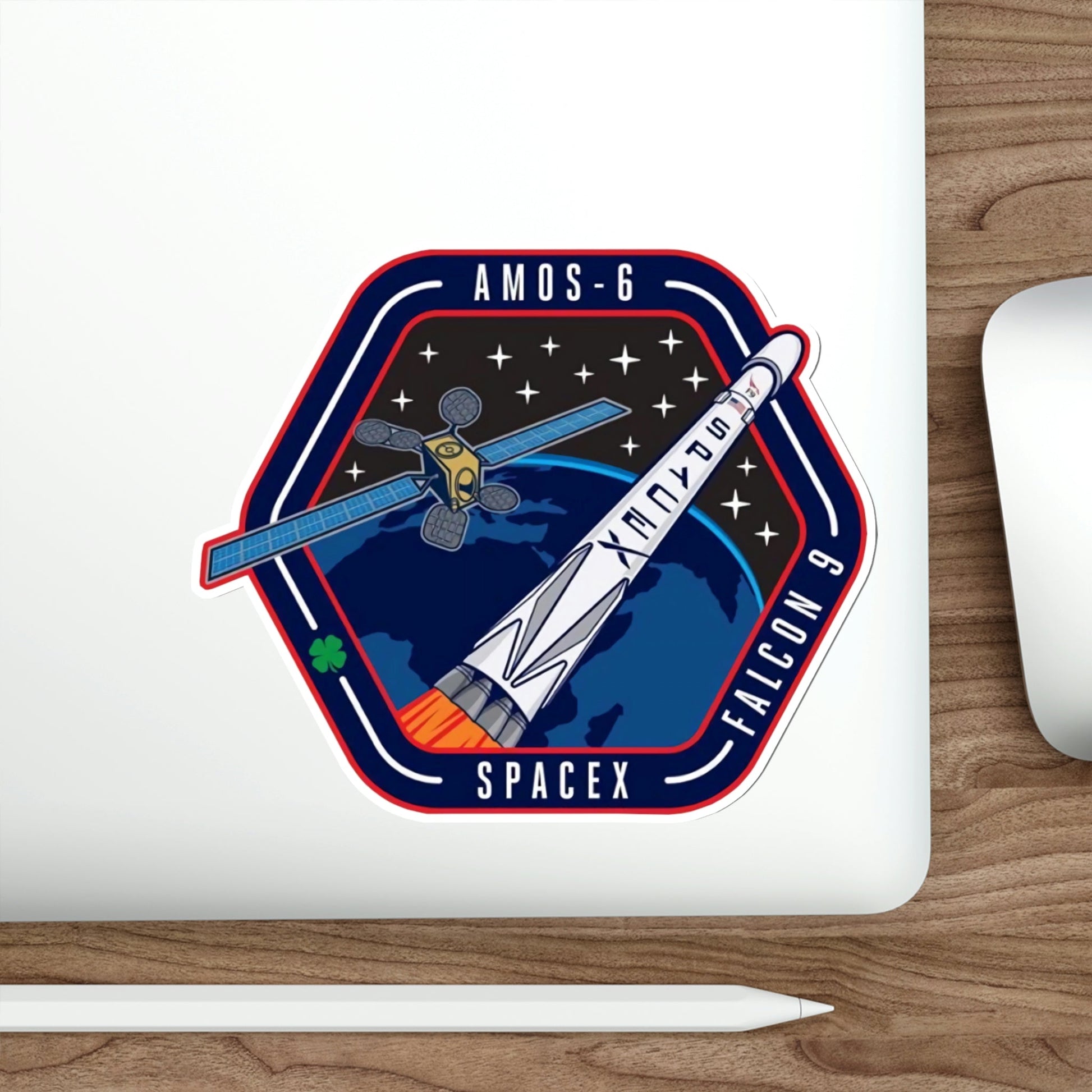 Amos-6 (SpaceX) STICKER Vinyl Die-Cut Decal-The Sticker Space