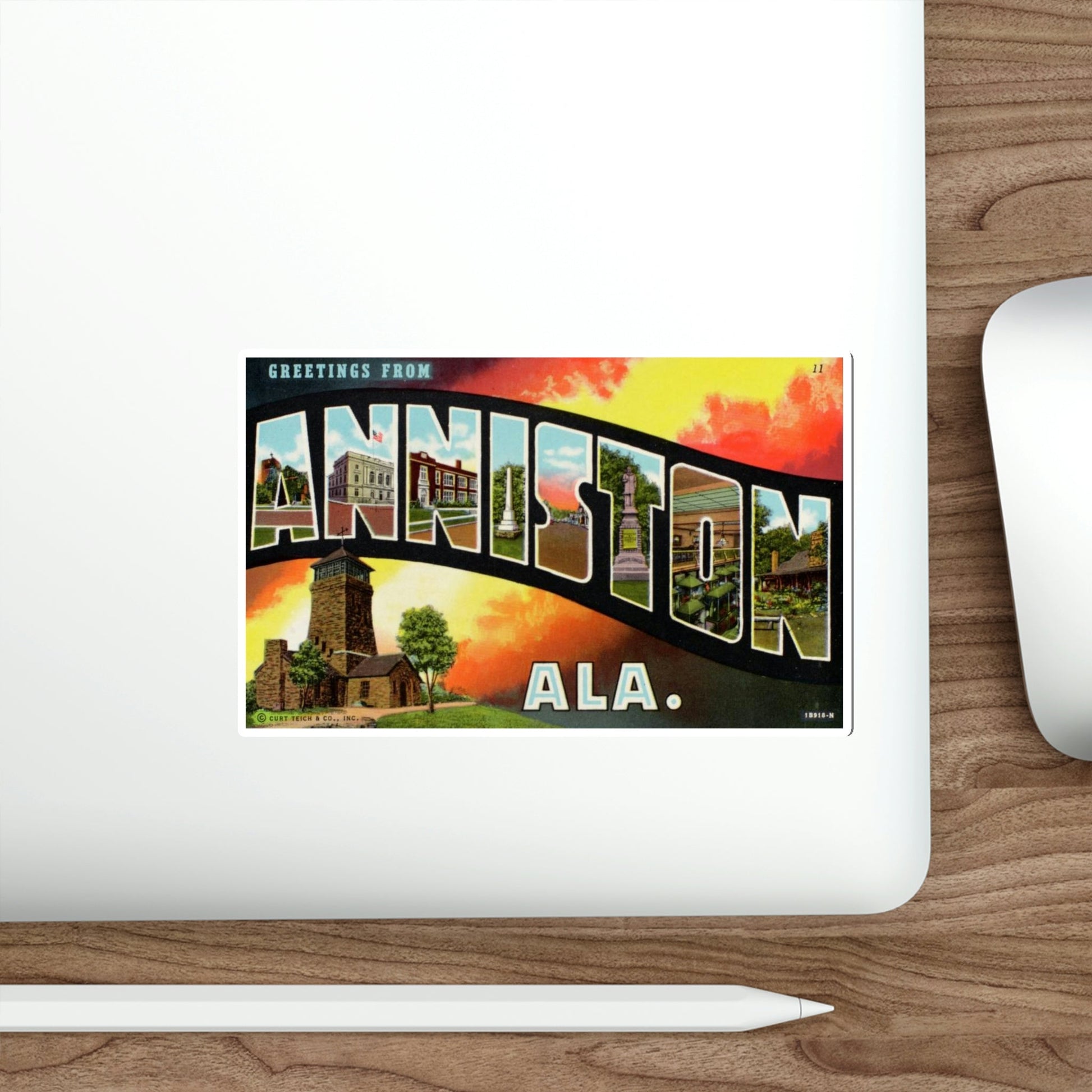 Anniston Alabama (Greeting Cards) STICKER Vinyl Die-Cut Decal-The Sticker Space