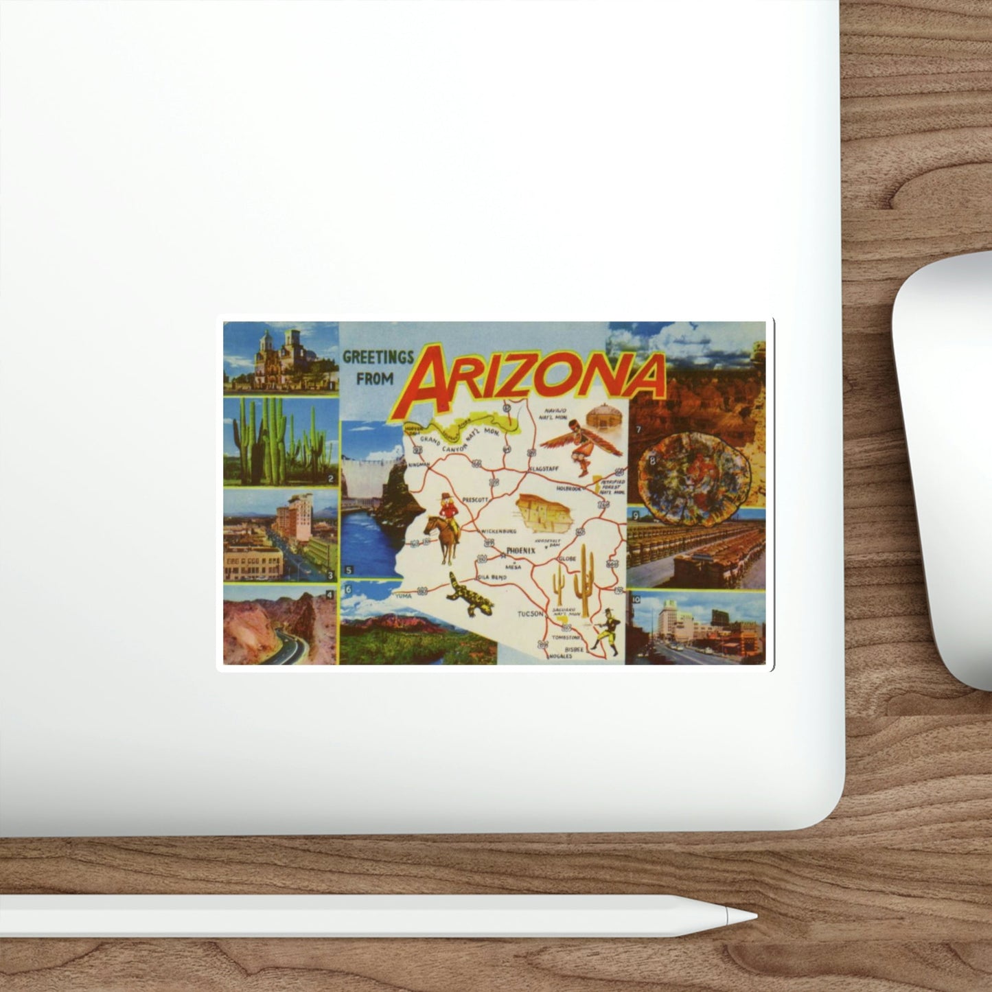 Arizona (Greeting Cards) STICKER Vinyl Die-Cut Decal-The Sticker Space