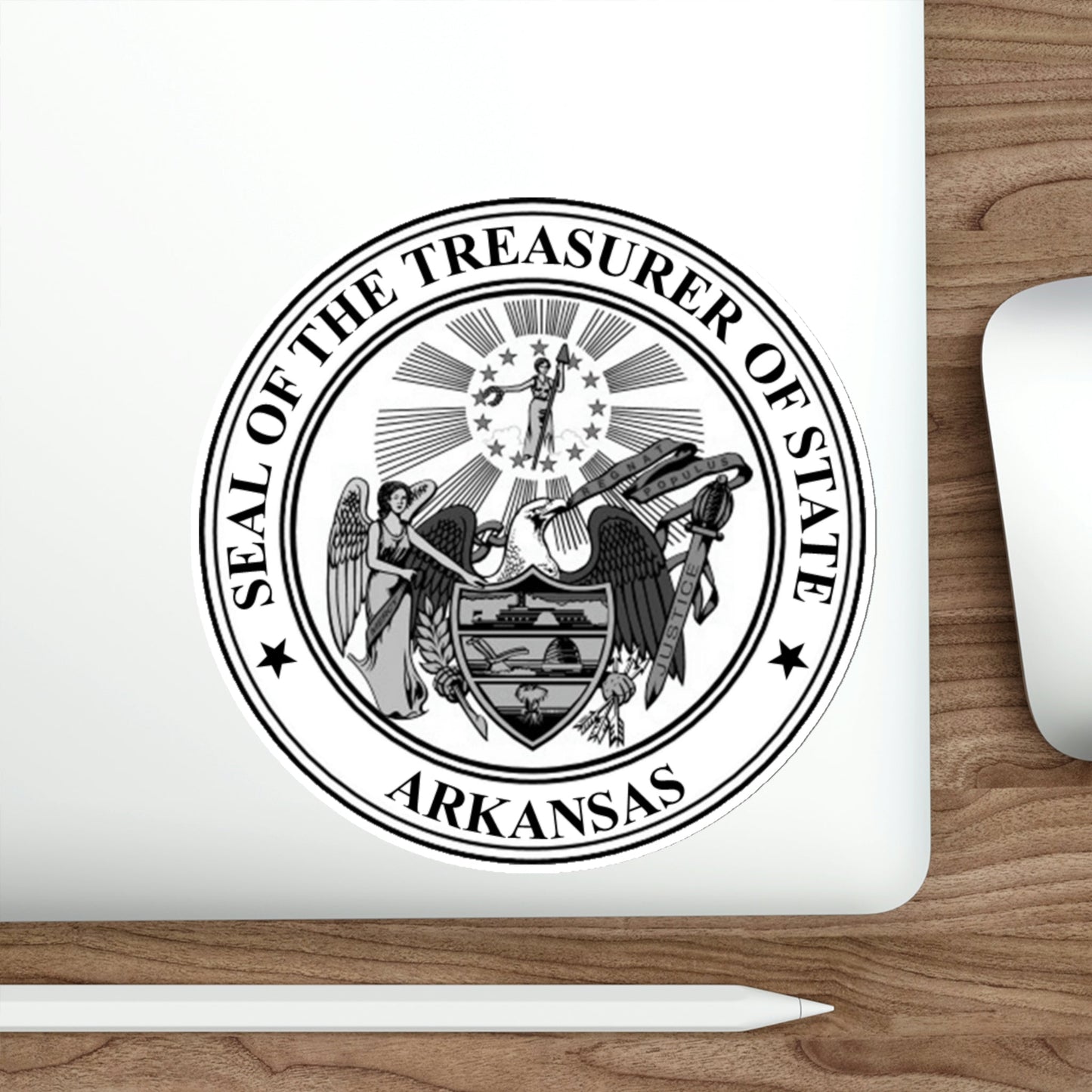 Arkansas Treasurer Seal STICKER Vinyl Die-Cut Decal-The Sticker Space