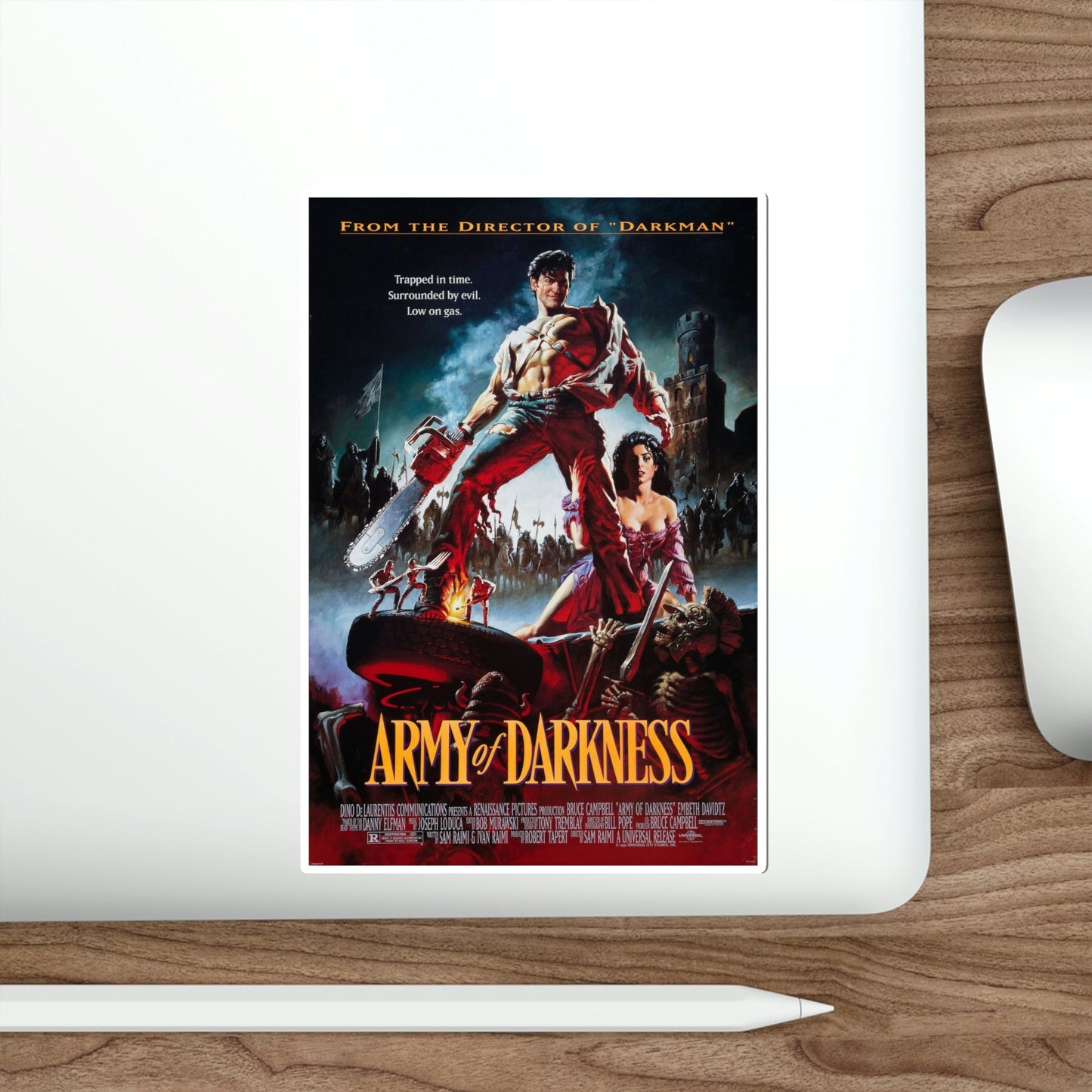 Army of Darkness 1993 Movie Poster STICKER Vinyl Die-Cut Decal-The Sticker Space