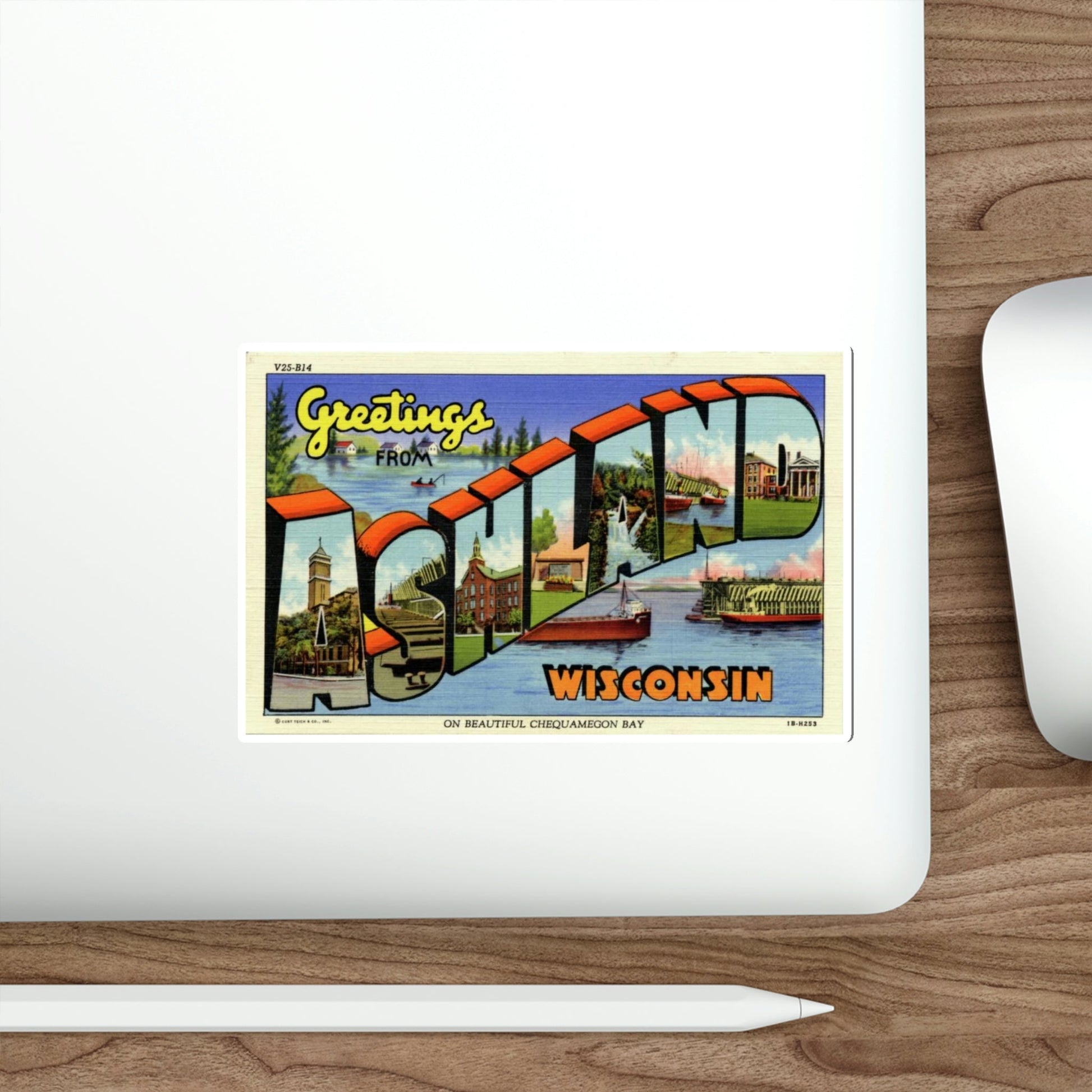 Ashland Wisconsin (Greeting Cards) STICKER Vinyl Die-Cut Decal-The Sticker Space