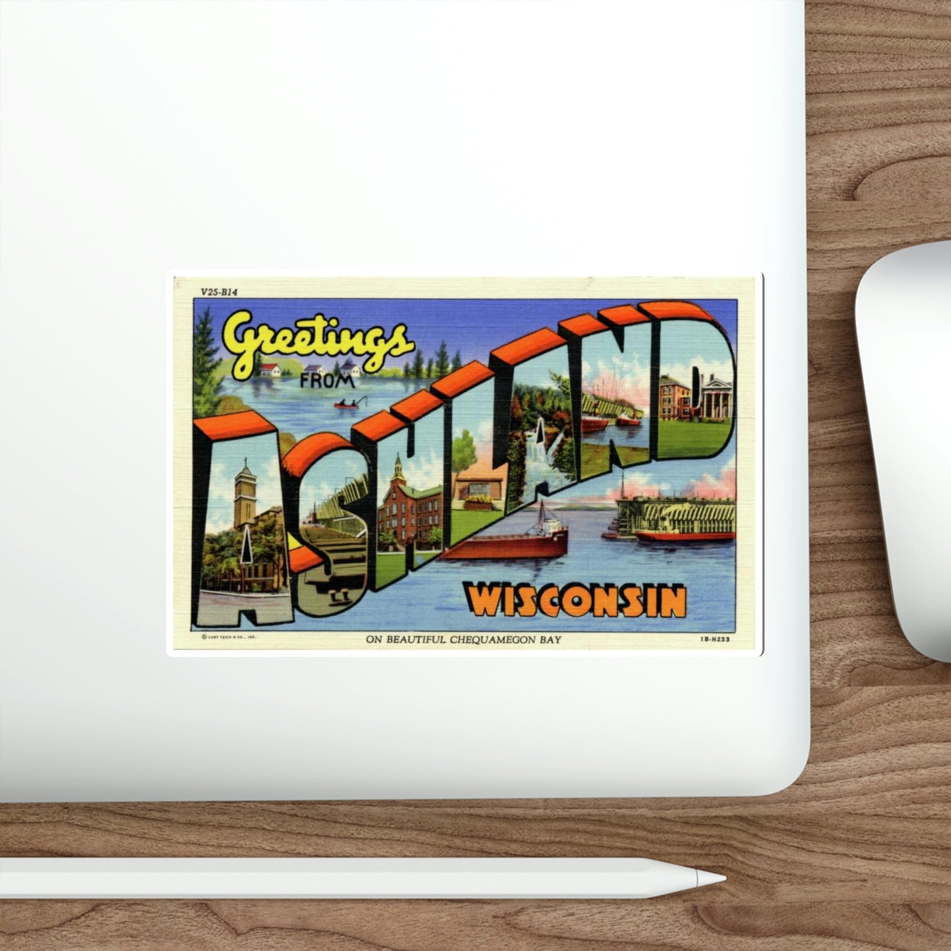 Ashland Wisconsin (Greeting Cards) STICKER Vinyl Die-Cut Decal-The Sticker Space