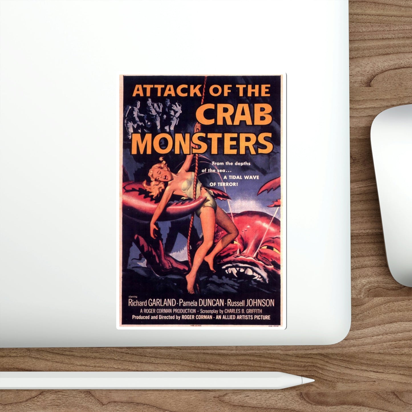 Attack of the Crab Monsters 1957 Movie Poster STICKER Vinyl Die-Cut Decal-The Sticker Space