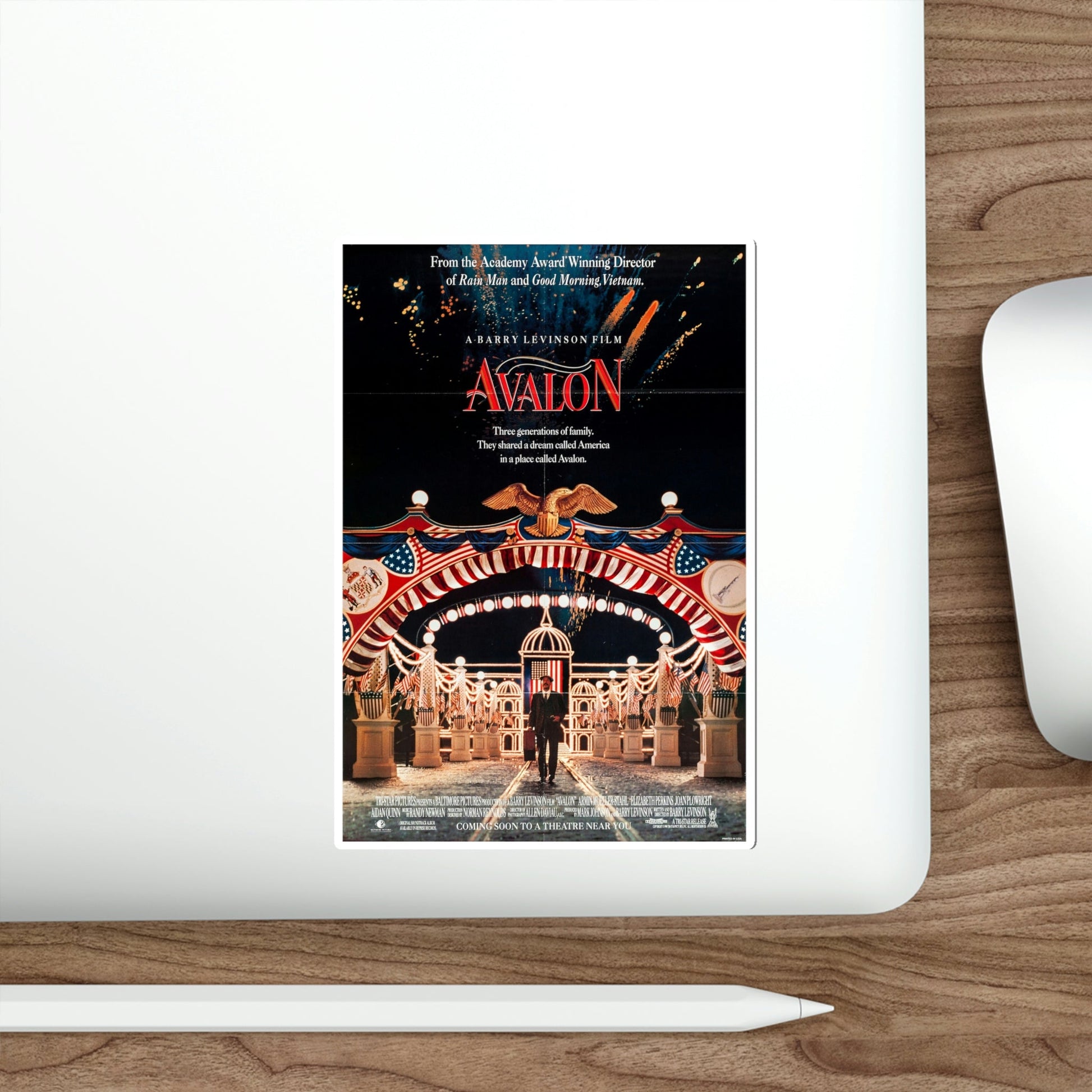 Avalon 1990 Movie Poster STICKER Vinyl Die-Cut Decal-The Sticker Space