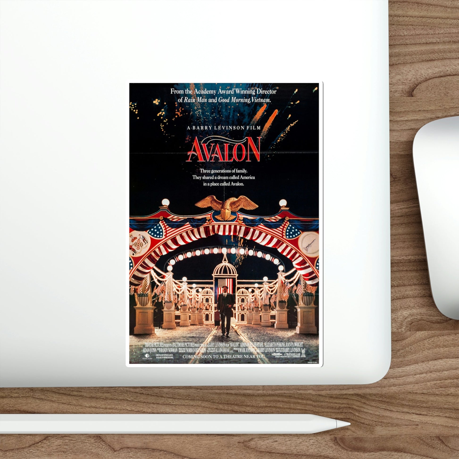 Avalon 1990 Movie Poster STICKER Vinyl Die-Cut Decal-The Sticker Space