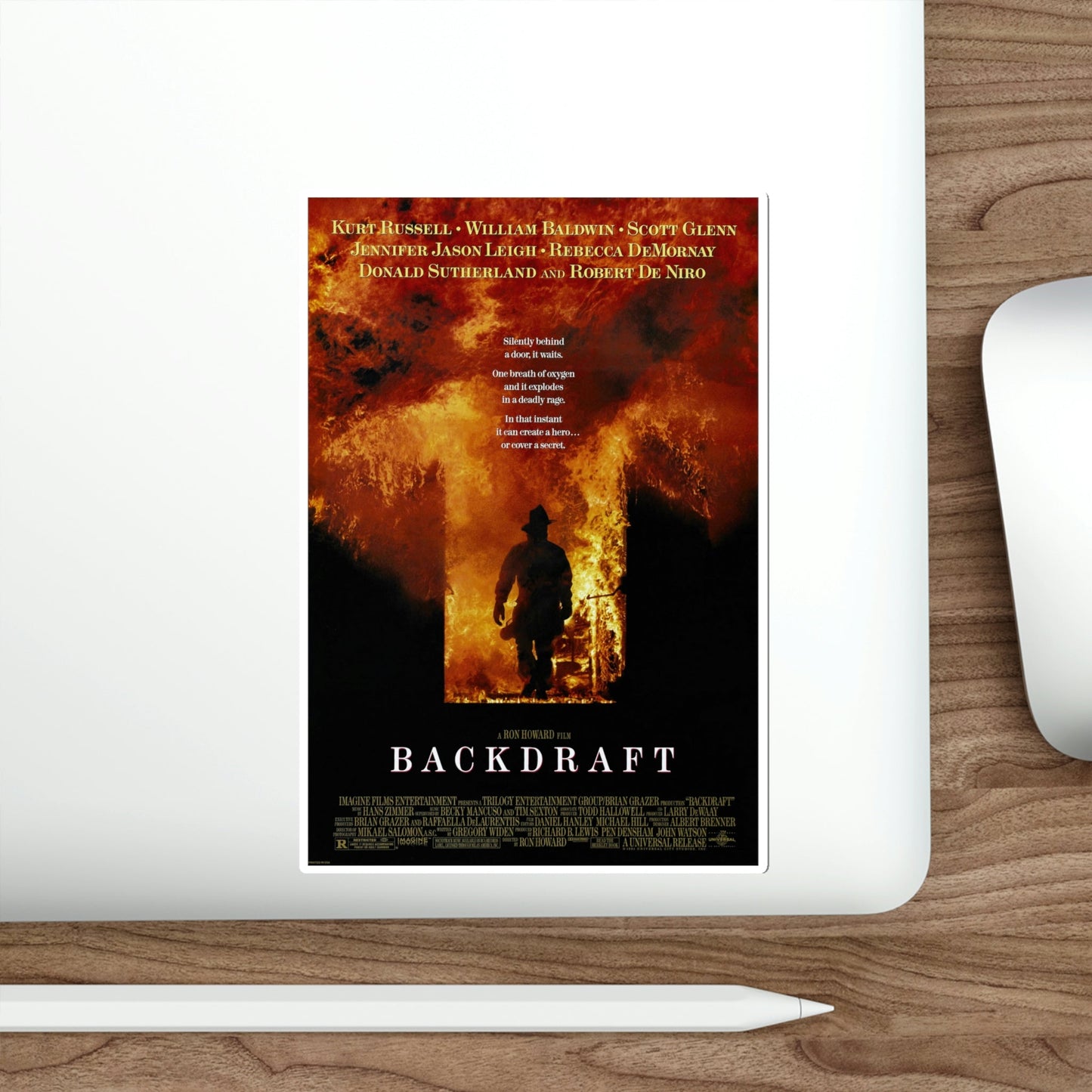 Backdraft 1991 Movie Poster STICKER Vinyl Die-Cut Decal-The Sticker Space