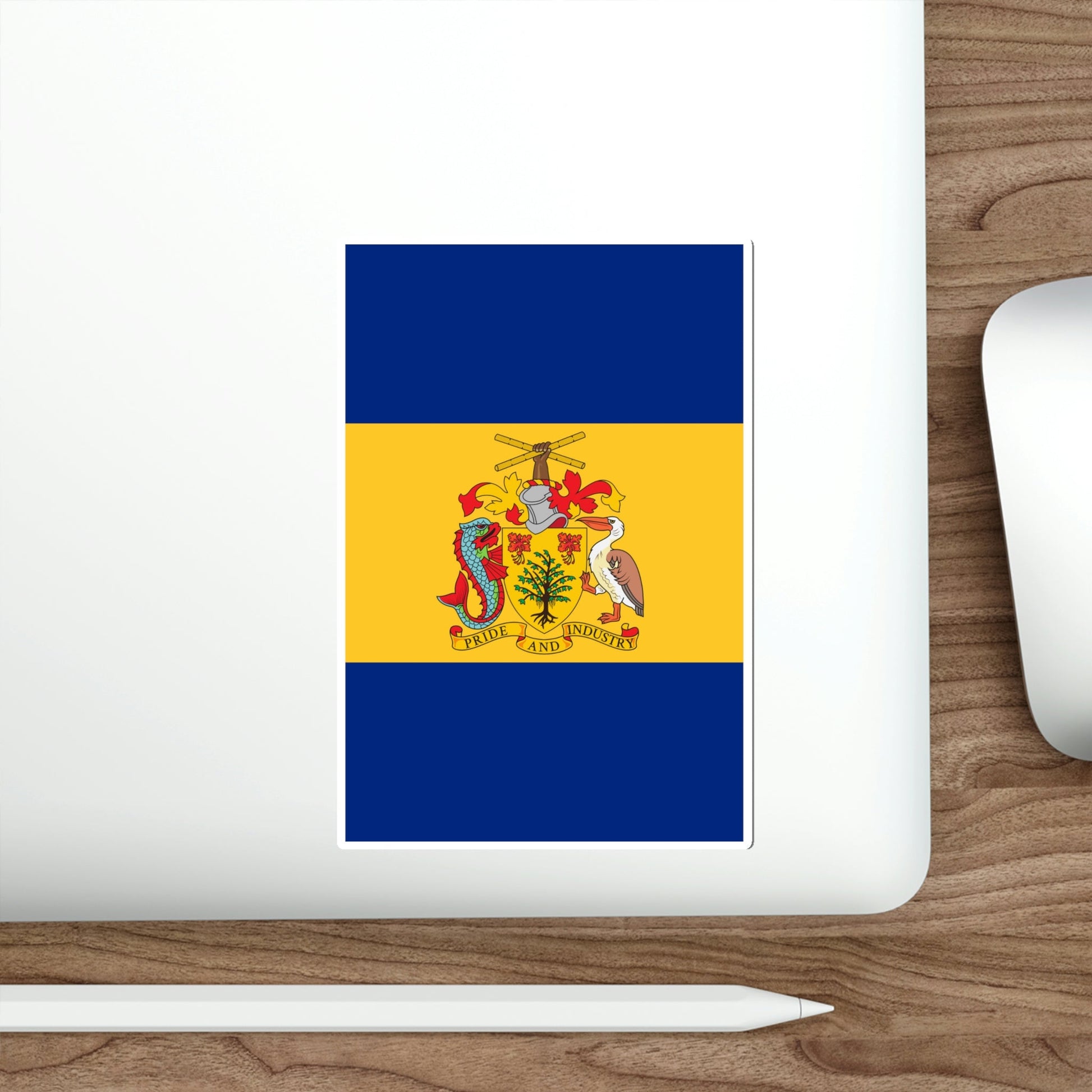 Barbados 50th Anniversary of Independence Banner STICKER Vinyl Die-Cut Decal-The Sticker Space