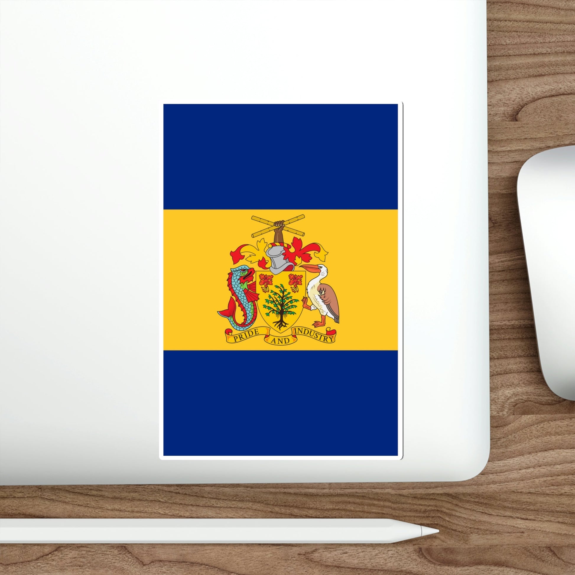 Barbados 50th Anniversary of Independence Banner STICKER Vinyl Die-Cut Decal-The Sticker Space