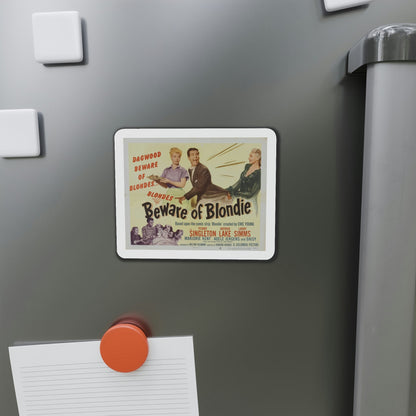 Beware of Blondie 1950 Movie Poster Die-Cut Magnet-The Sticker Space